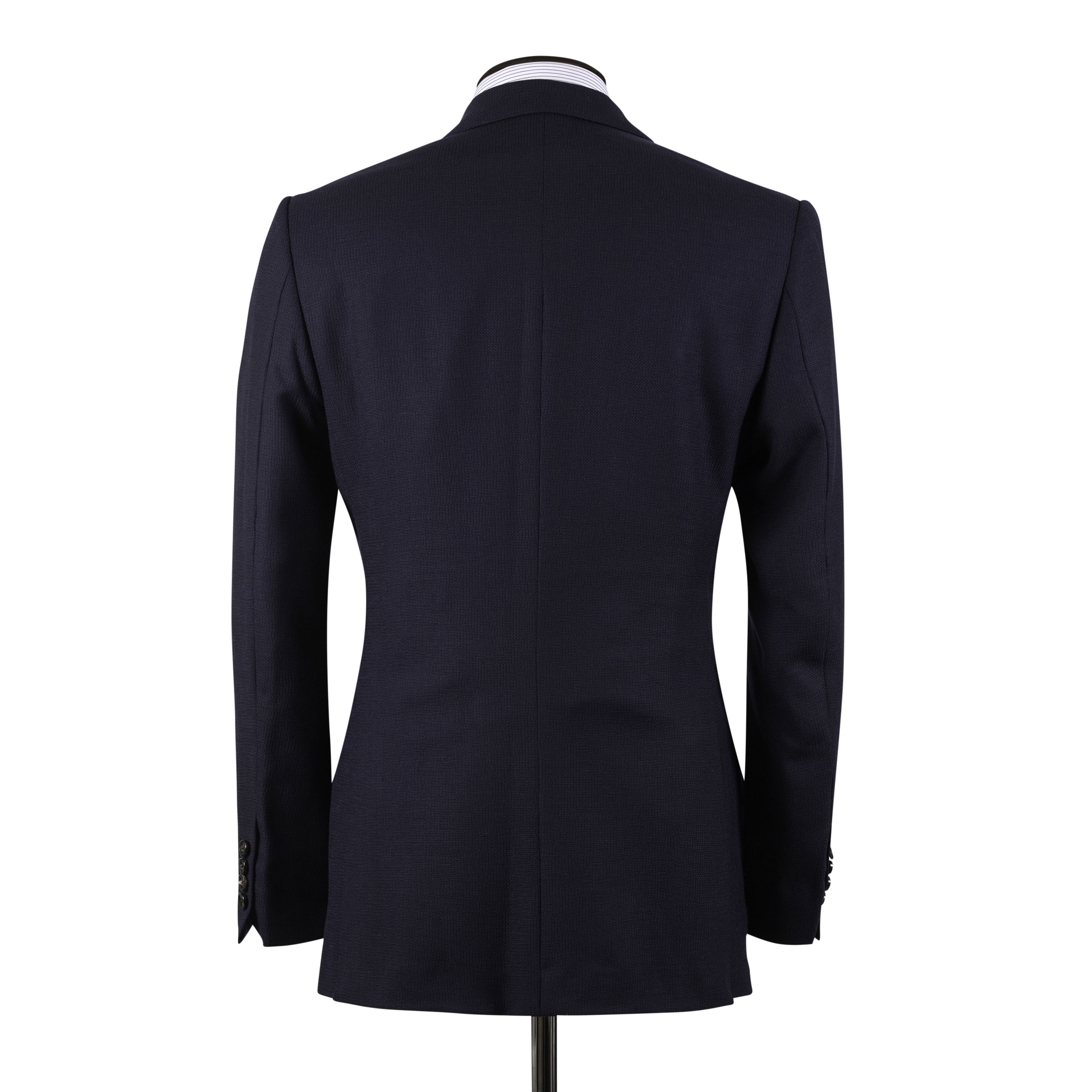 Classic Notch Lapel Jacket in Navy Hopsack Wool – Cad & The Dandy