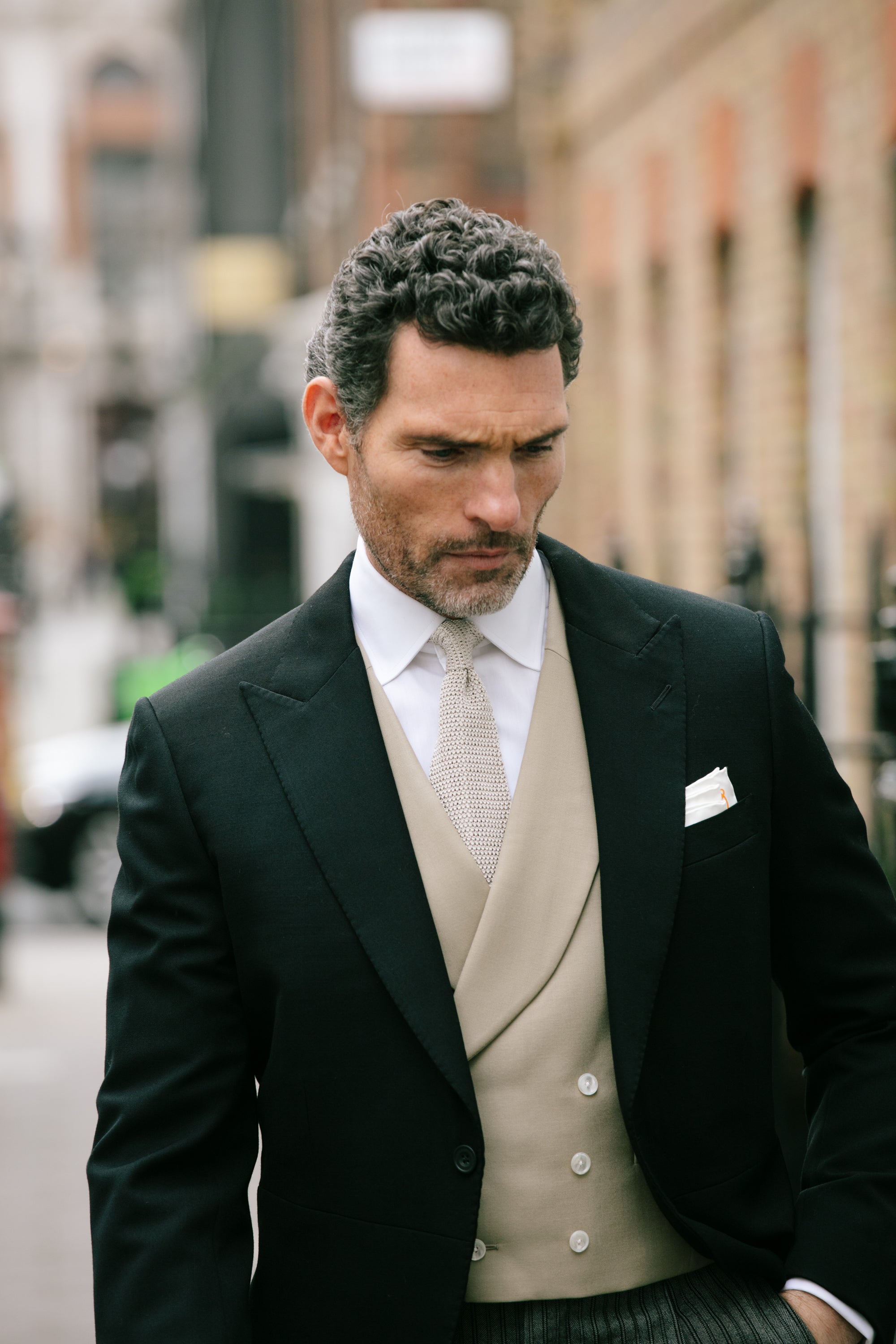 champagne tie wedding