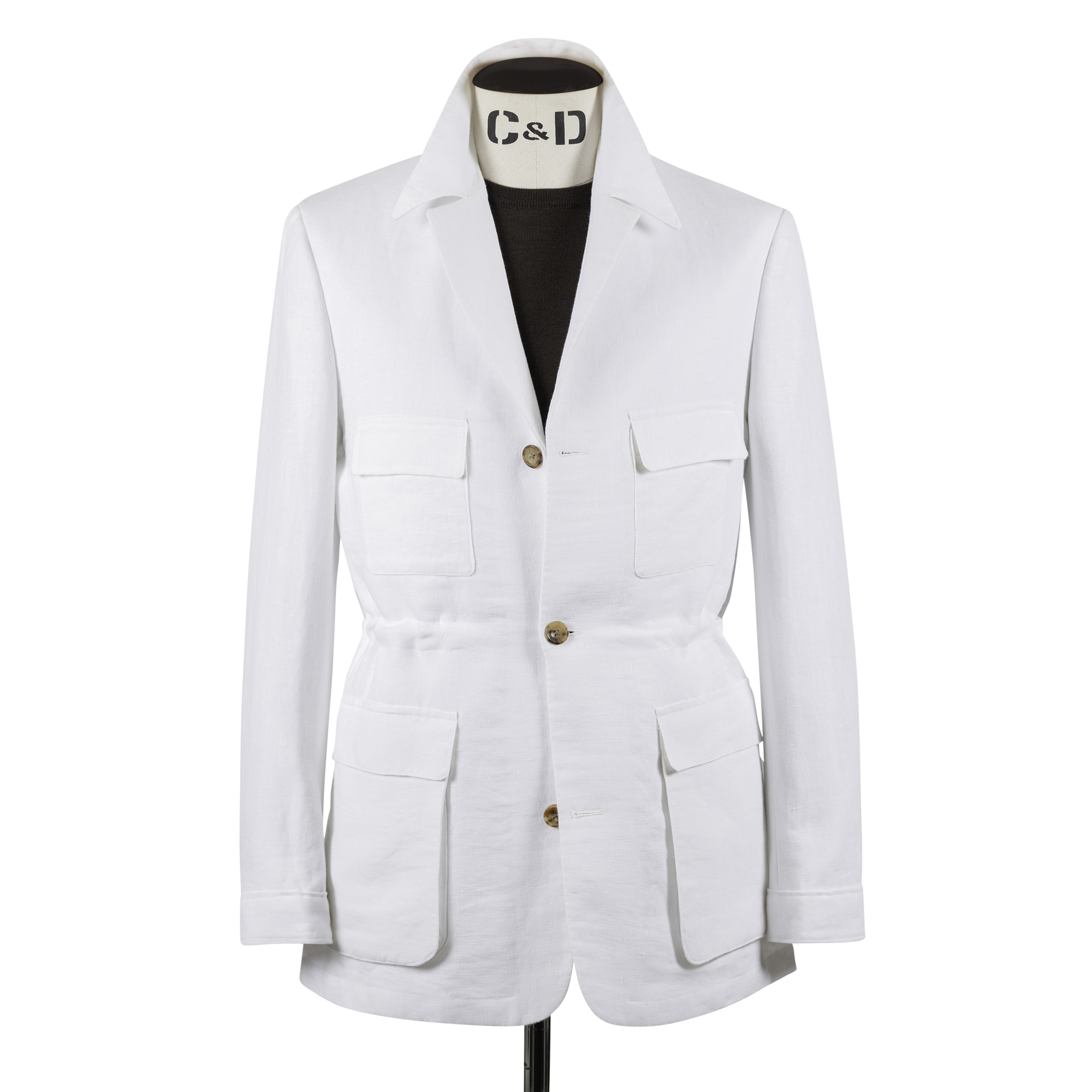 Safari Jacket in White Linen – Cad & The Dandy Savile Row