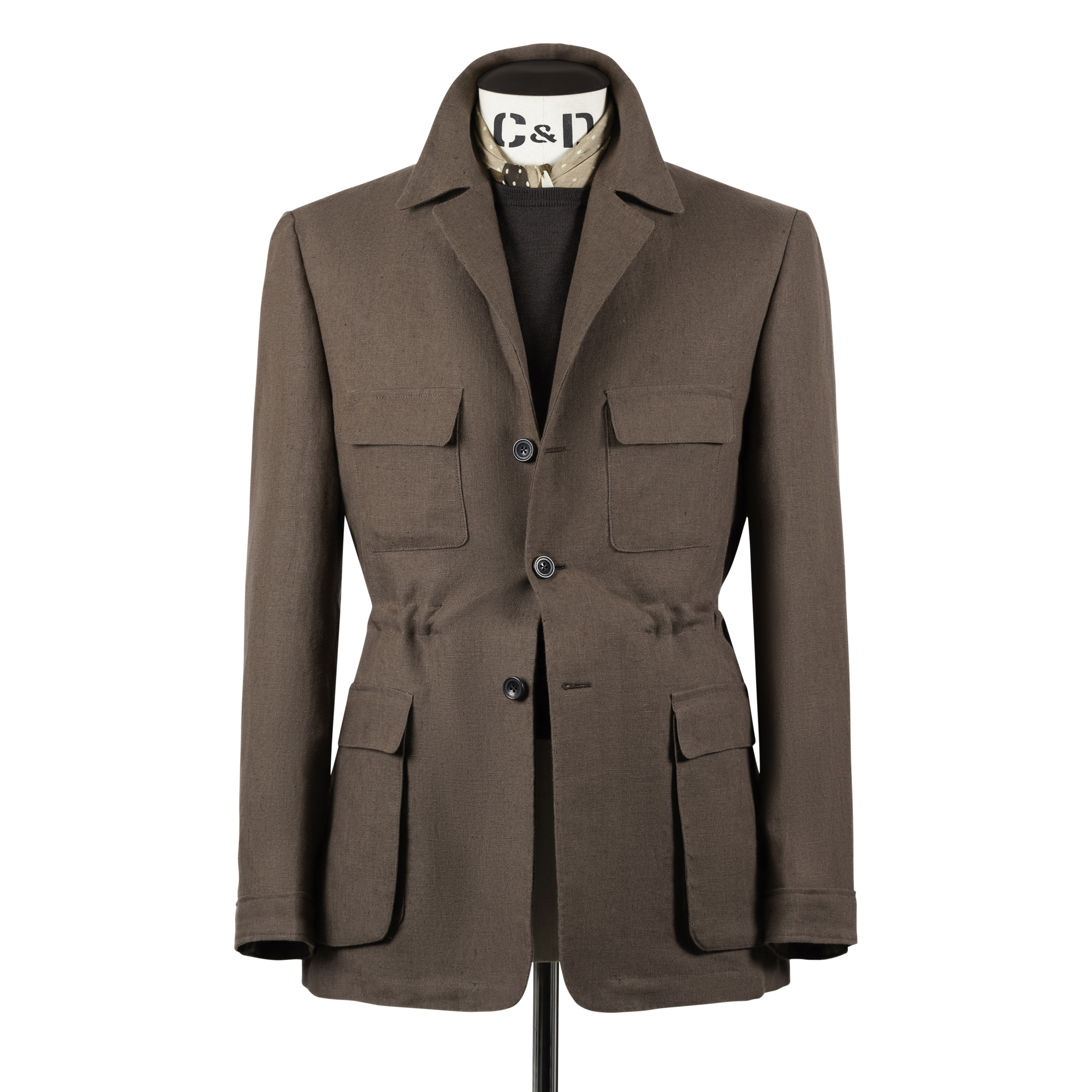 Safari Jacket in Chocolate Brown Linen – Cad & The Dandy Savile Row
