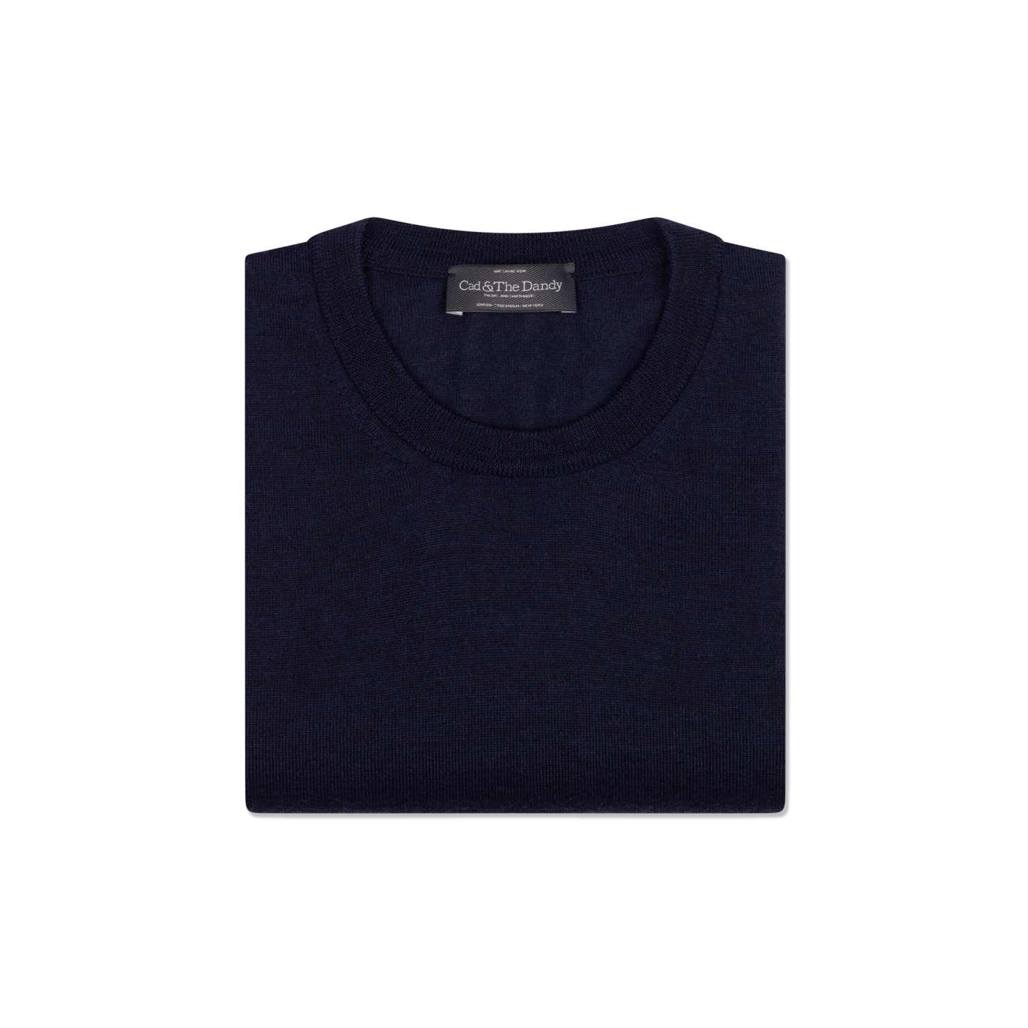 Knitted T-Shirt in Navy Merino Wool – Cad & The Dandy Savile Row