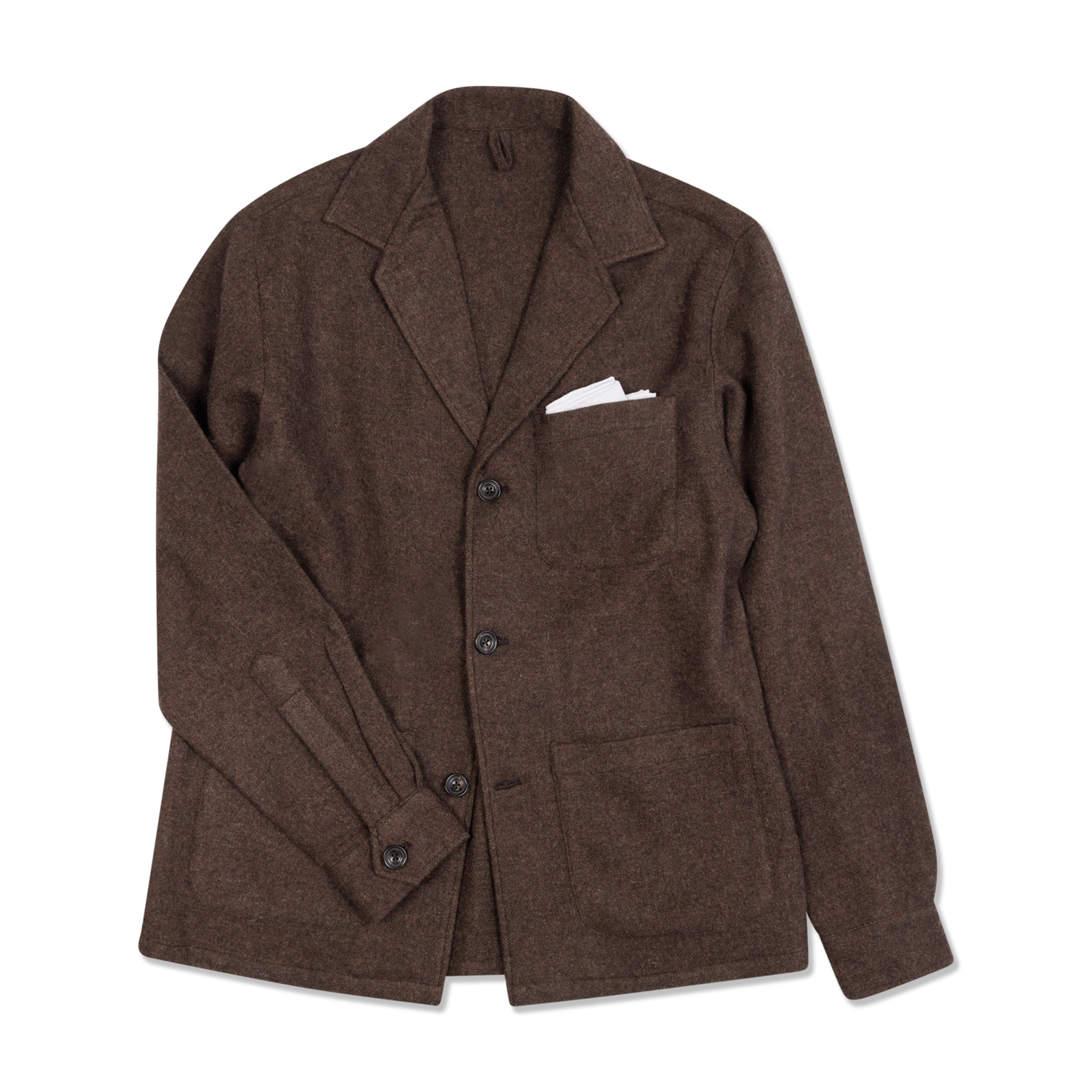 Painters Jacket in Brown Boiled Wool – Cad & The Dandy Savile Row