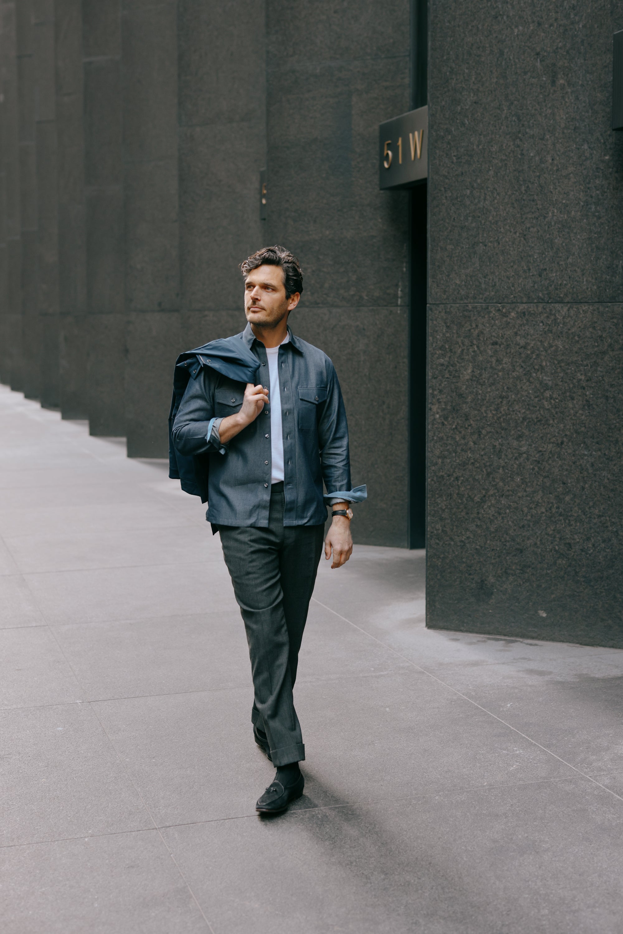 Pleat Front Trouser in Dark Grey High Twist Wool – Cad & The Dandy