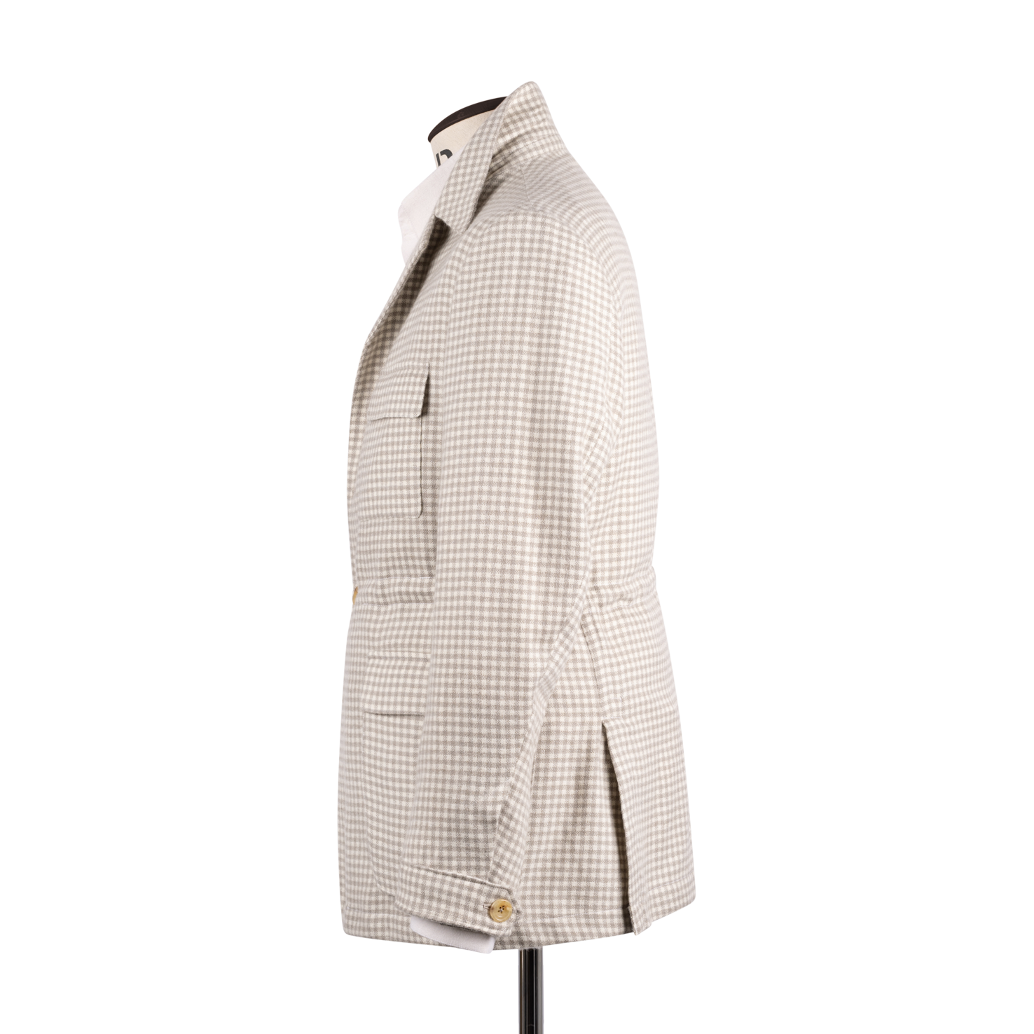 Safari Jacket in Cream Cashmere Check – Cad & The Dandy Savile Row