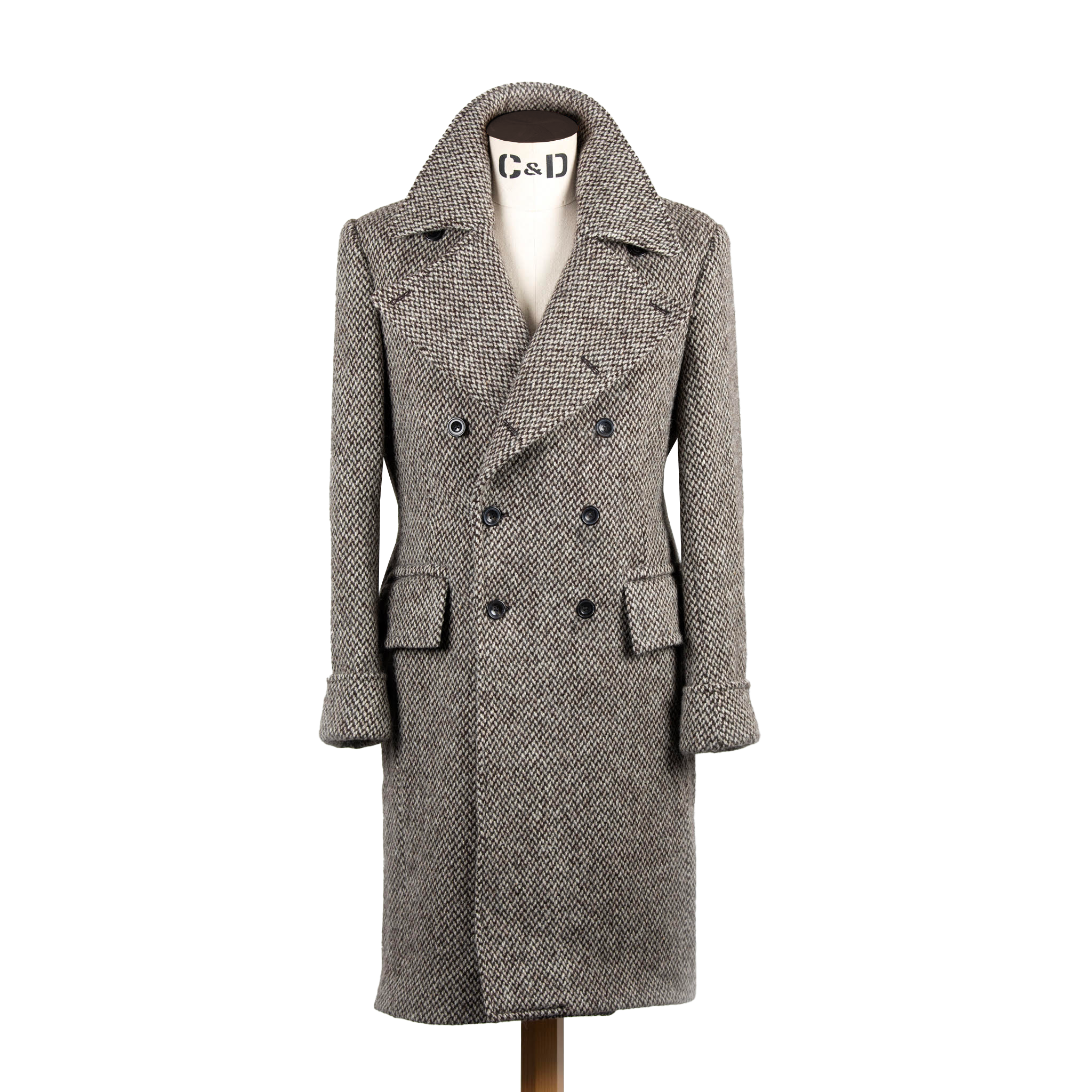 Greatcoat in Cream Barlycorn – Cad & The Dandy Savile Row