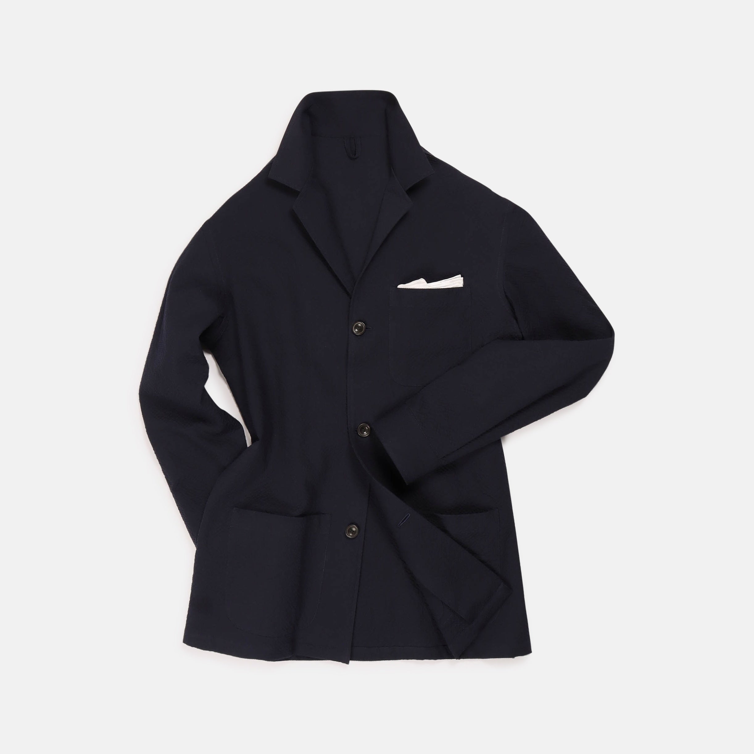 Painters Jacket in Navy Blue Seersucker – Cad & The Dandy Savile Row