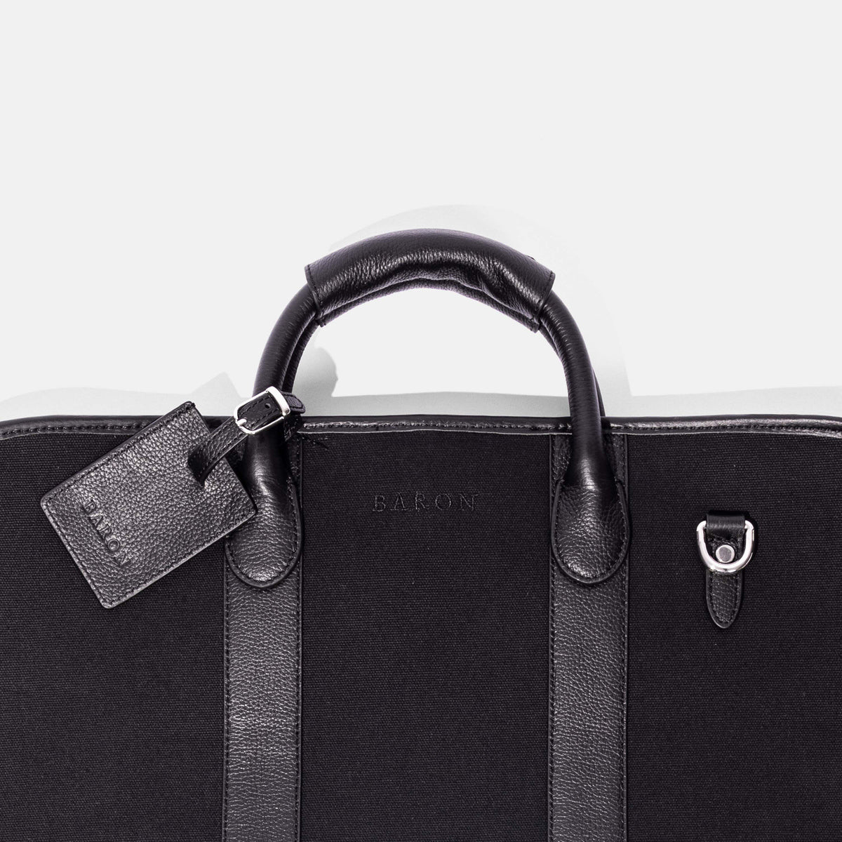 
                  
                    Garment Bag in Black Canvas
                  
                