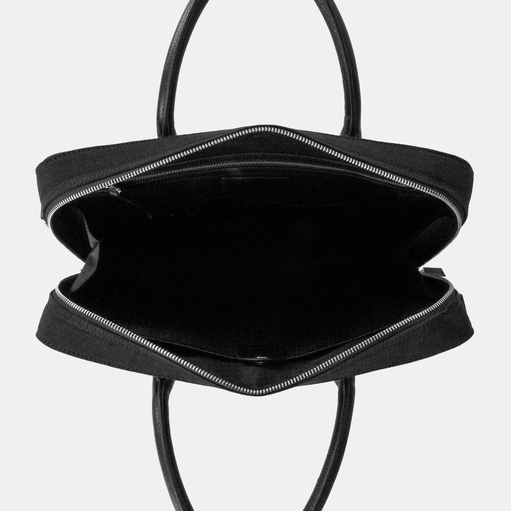 
                  
                    Computer Tote in Black Canvas
                  
                