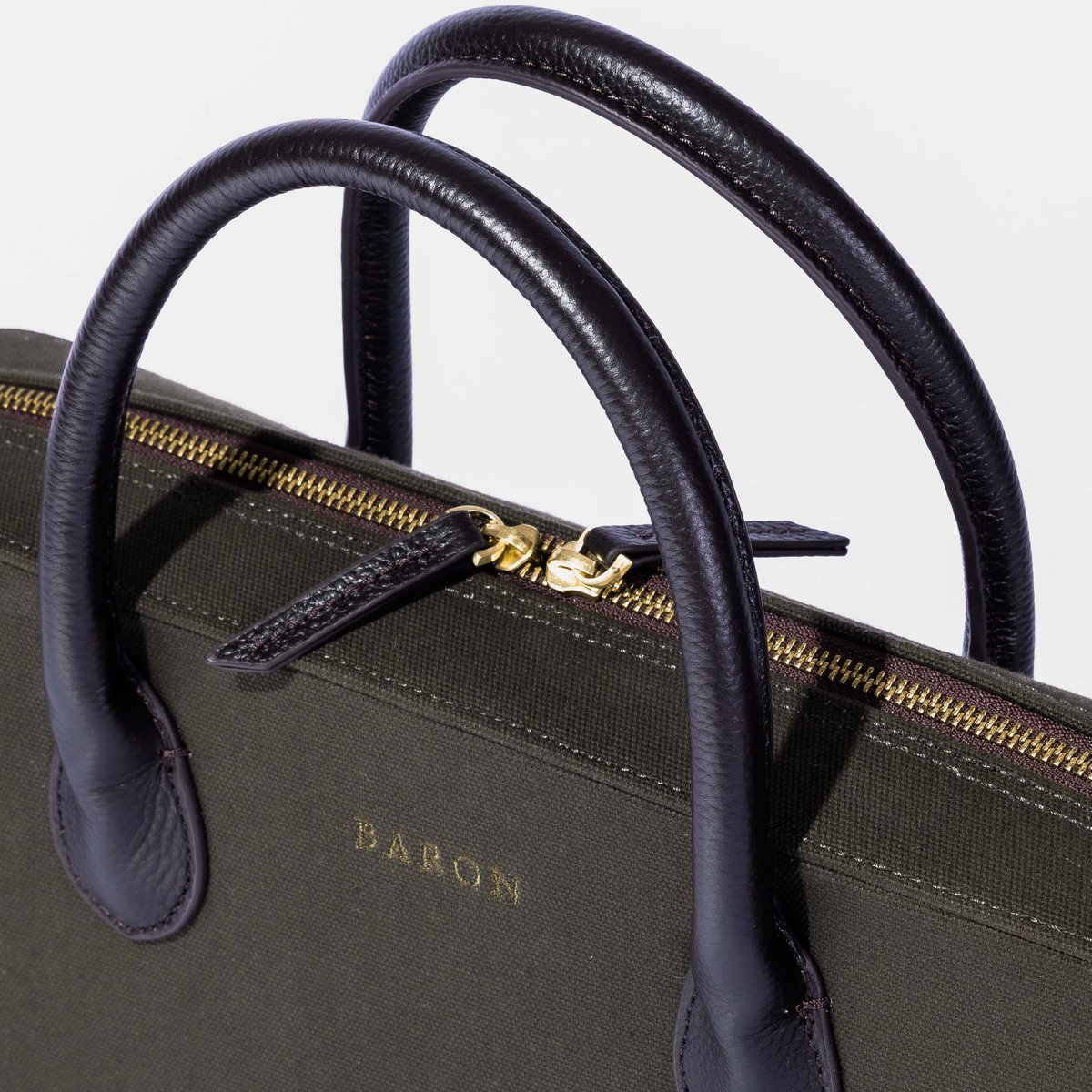 
                  
                    Computer Tote in Green Canvas
                  
                