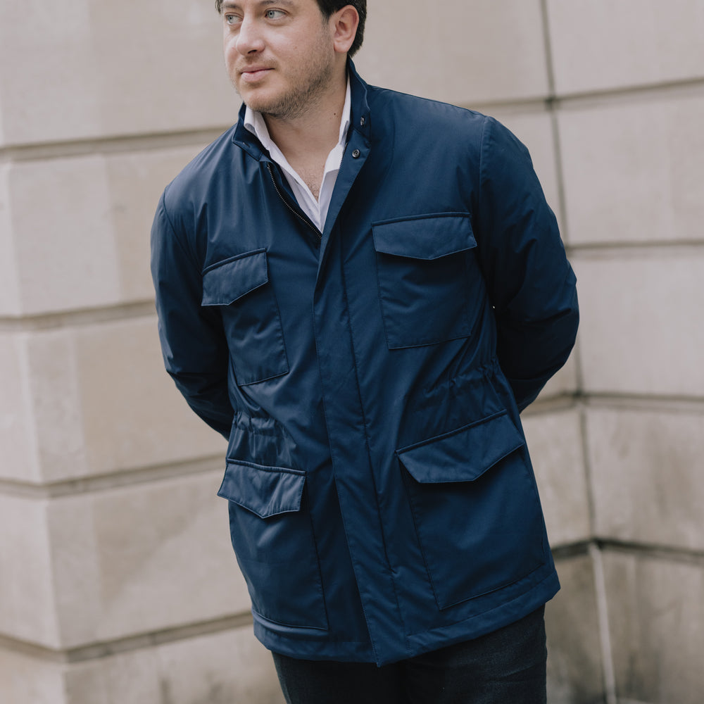 
                  
                    Technical Field Jacket in Navy Blue
                  
                