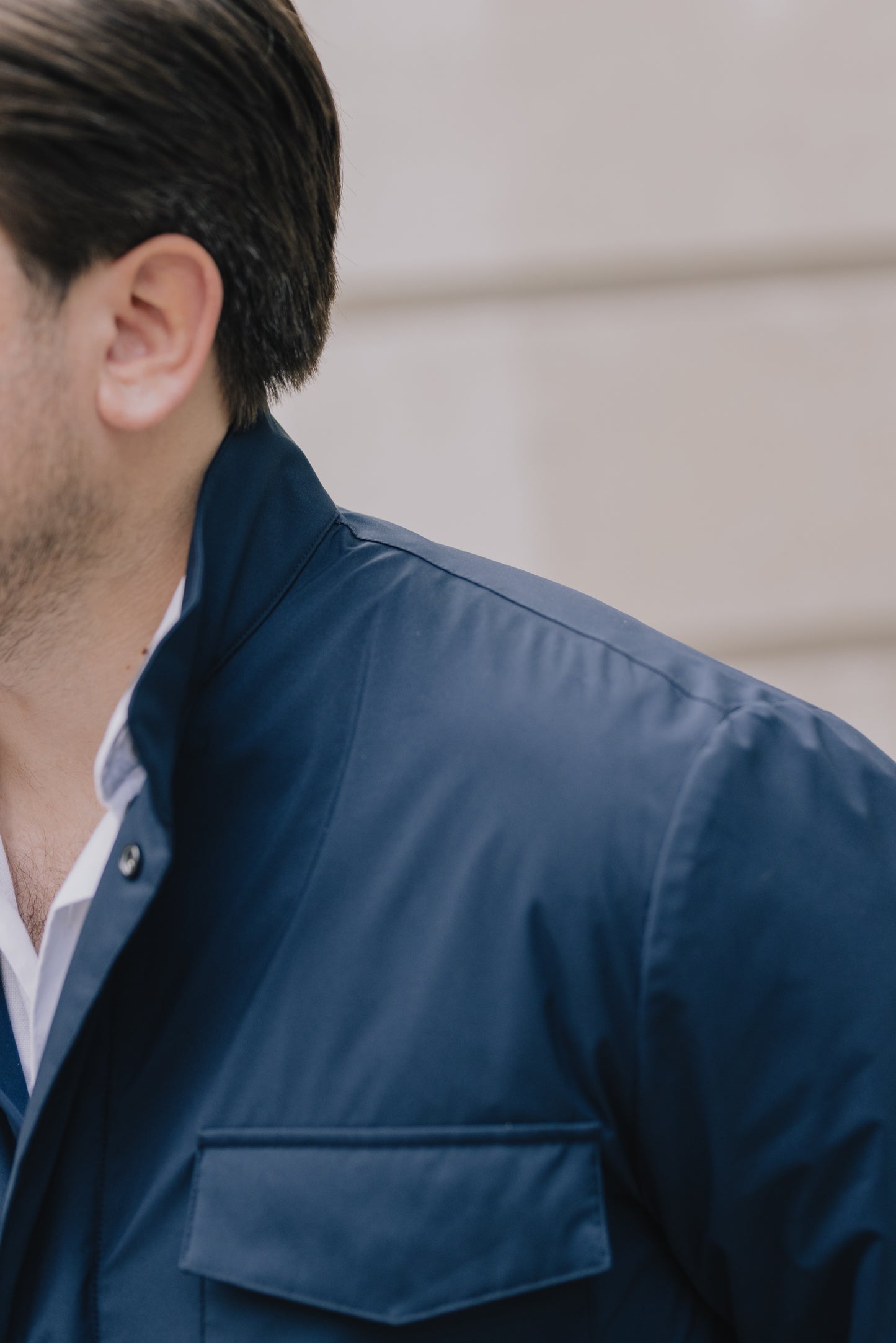 
                  
                    Technical Field Jacket in Navy Blue
                  
                