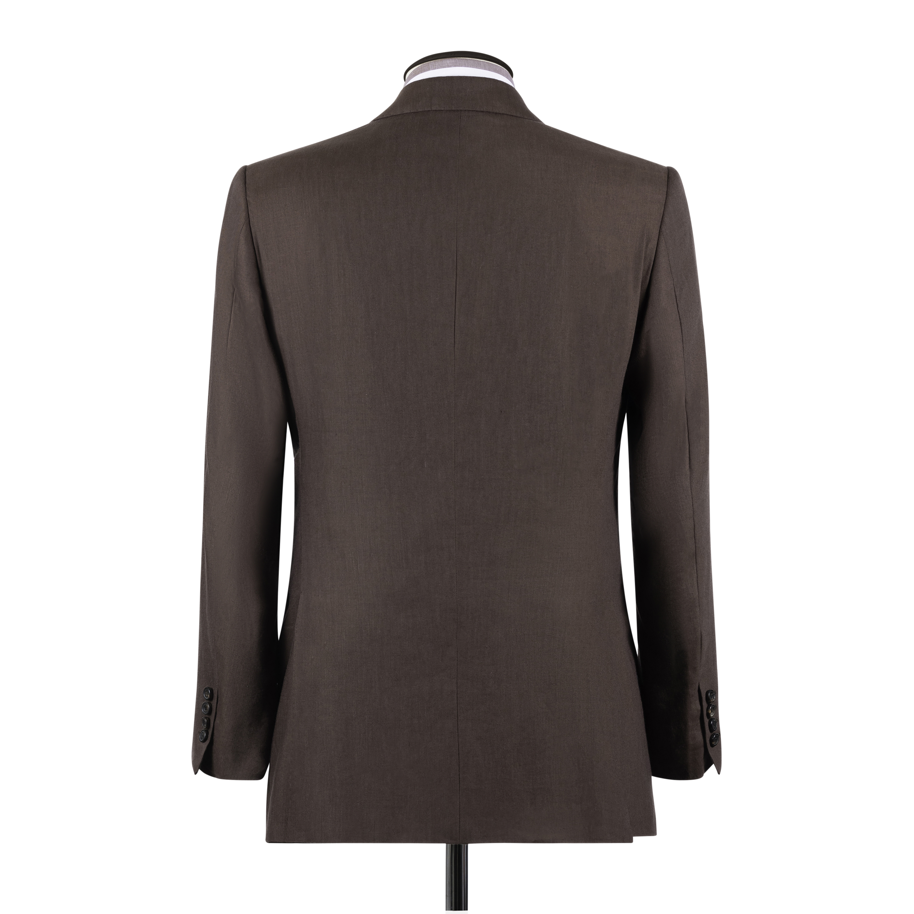 Single Breasted Peak Lapel Suit in Brown Wool, Silk and Linen – Cad ...
