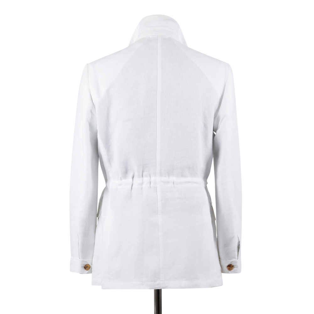 
                  
                    Safari Jacket in White Linen
                  
                