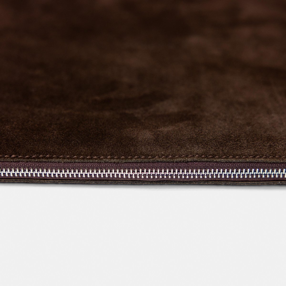 
                  
                    Laptop Sleeve in Chocolate Brown Suede
                  
                