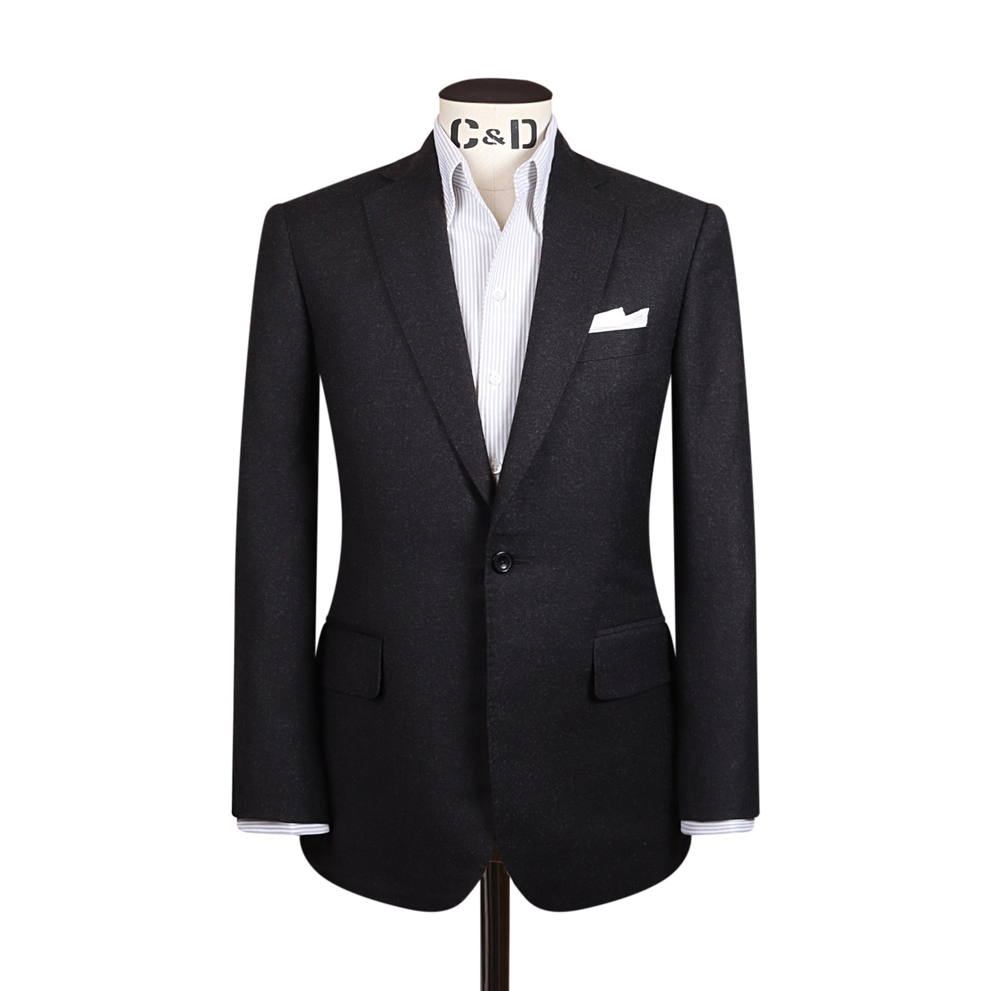 
                  
                    One Piece Collar Shirt in Green Stripe Oxford
                  
                