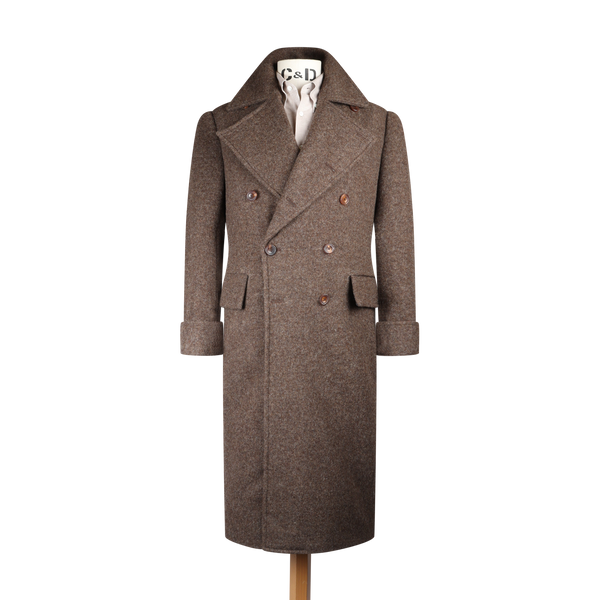Greatcoat in Brown Brushed Melton