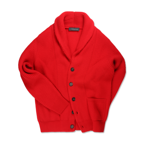 Shawl Cardigan in London Red