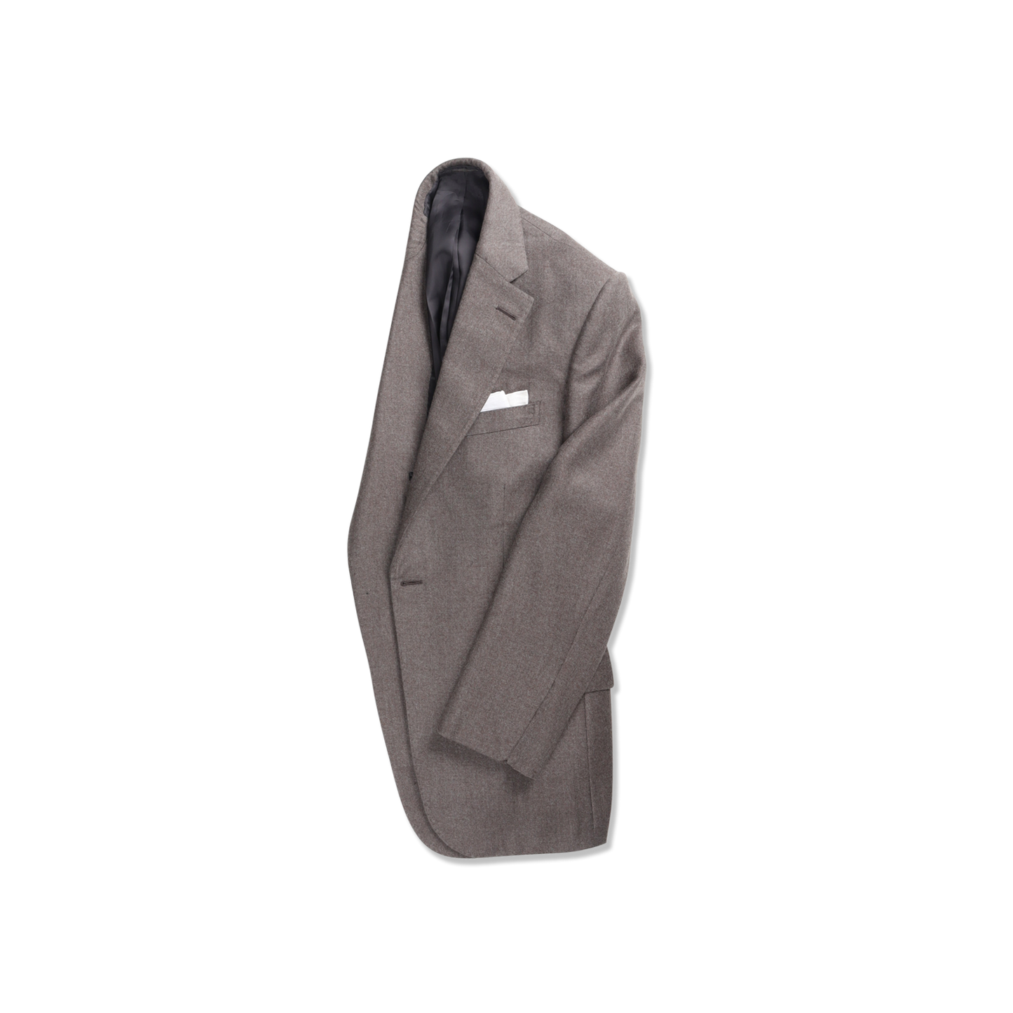 
                  
                    Single Breasted Notch Suit in Fawn Flannel
                  
                