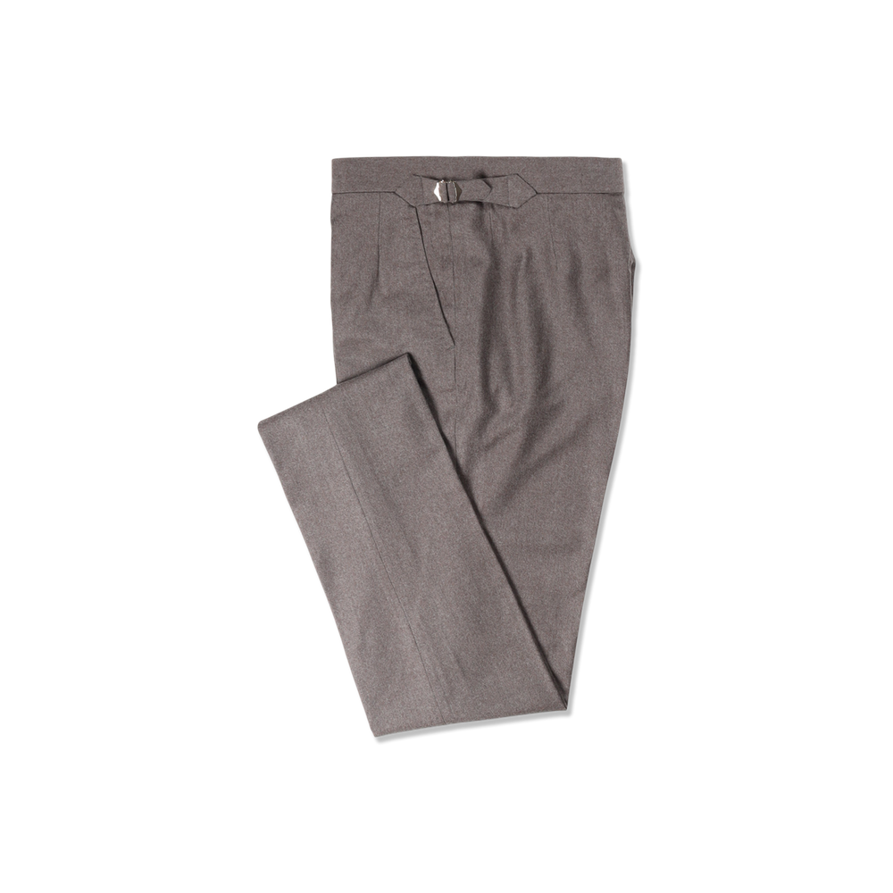 
                  
                    Single Breasted Notch Suit in Fawn Flannel
                  
                