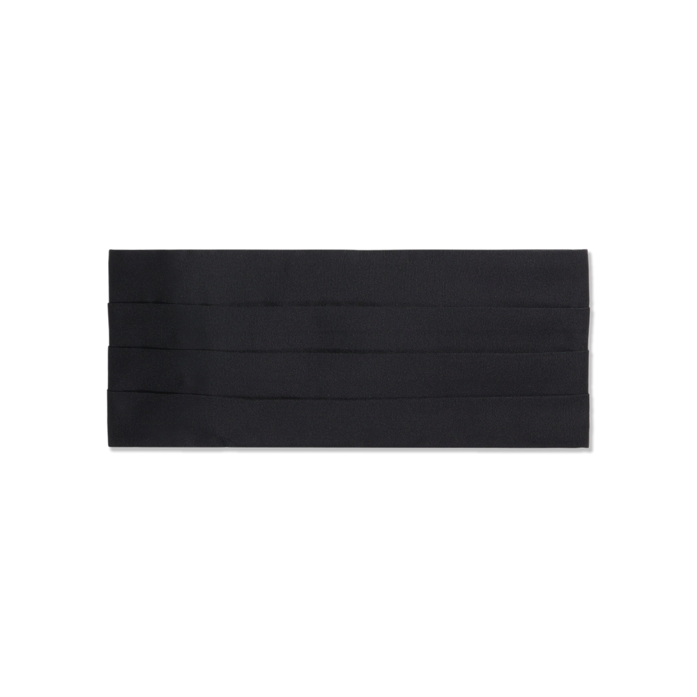 Cummerbund in Black Grosgrain Silk