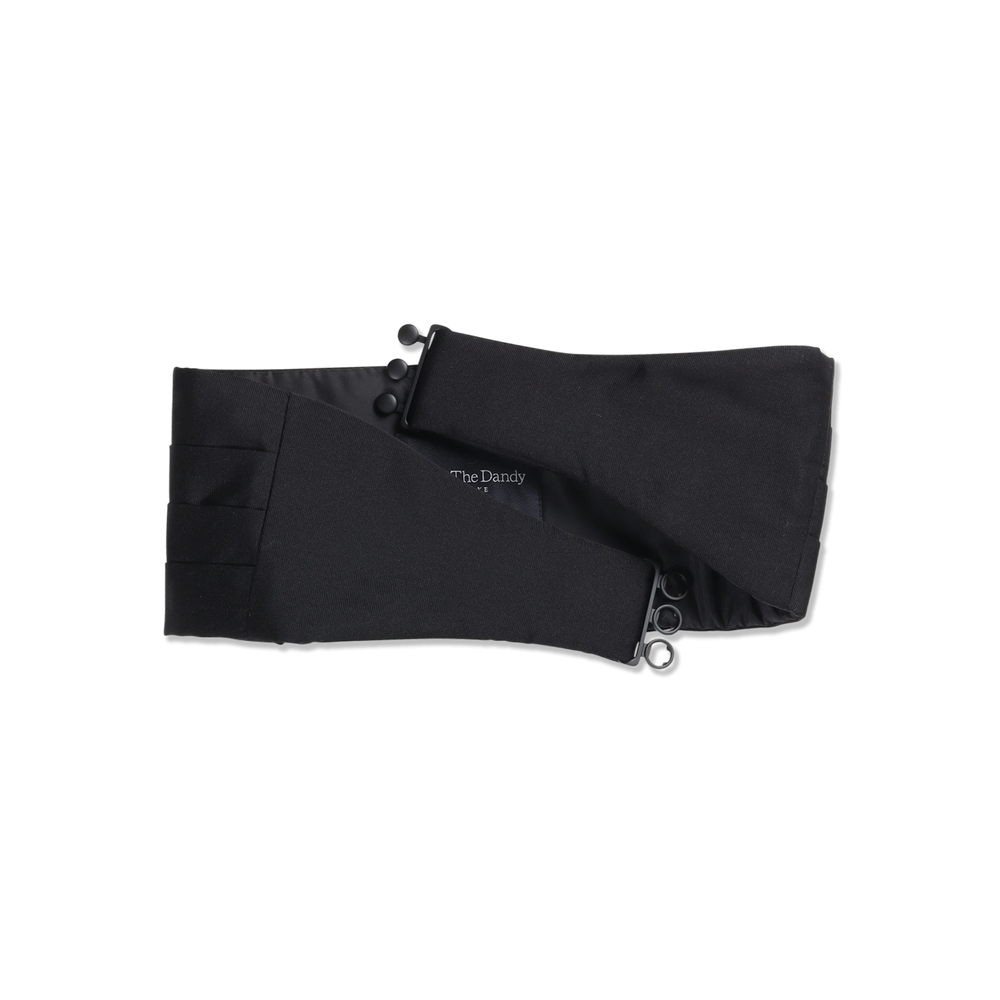 
                  
                    Cummerbund in Black Silk Satin
                  
                