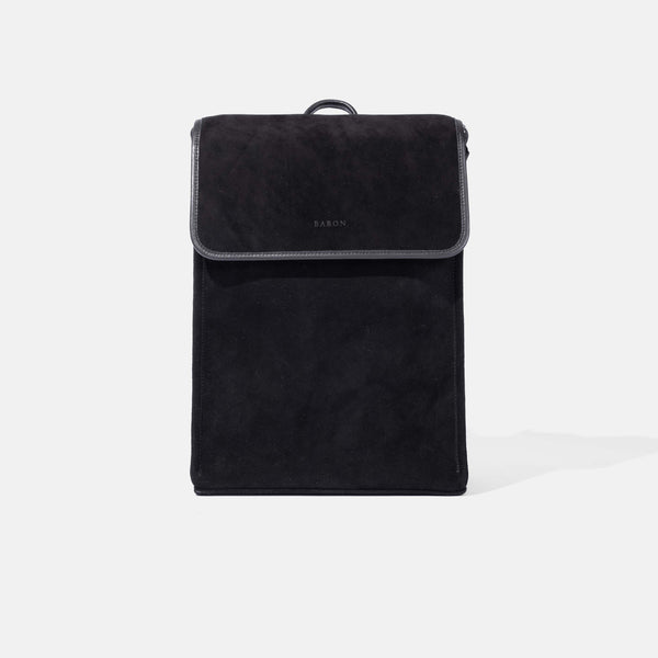 Backpack in Black Suede