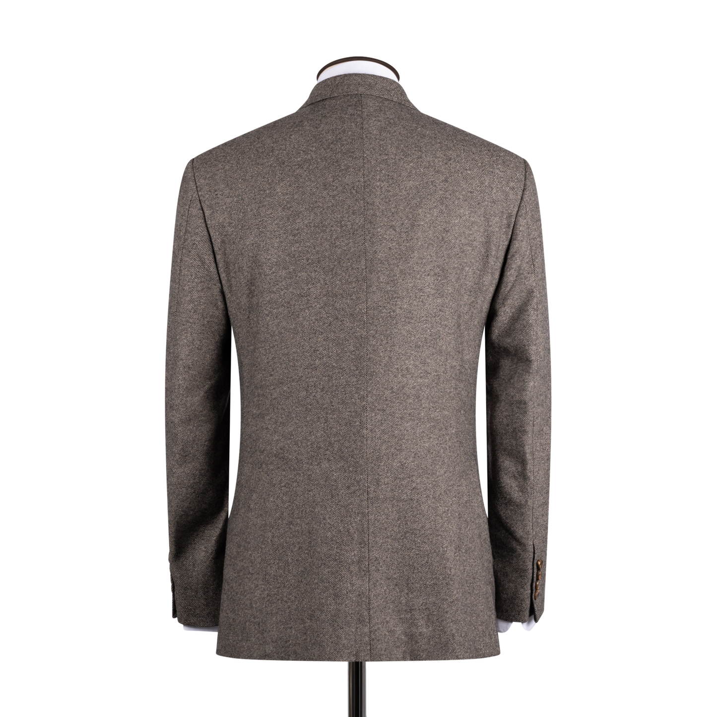 
                  
                    Single Breasted Notch Jacket in Brown Escorial Wool
                  
                