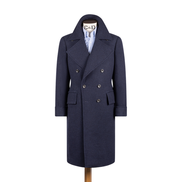 Greatcoat in Navy Twill Wool – Cad & The Dandy Savile Row
