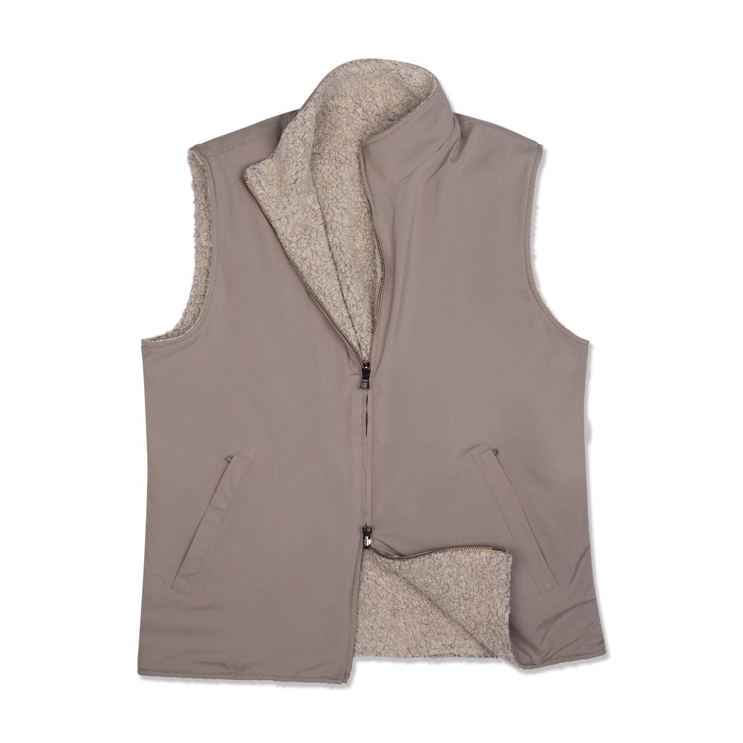 Technical Zip Gilet in Cream – Cad & The Dandy Savile Row Technical Zip Gilet in Cream – Cad & The Dandy Savile Row