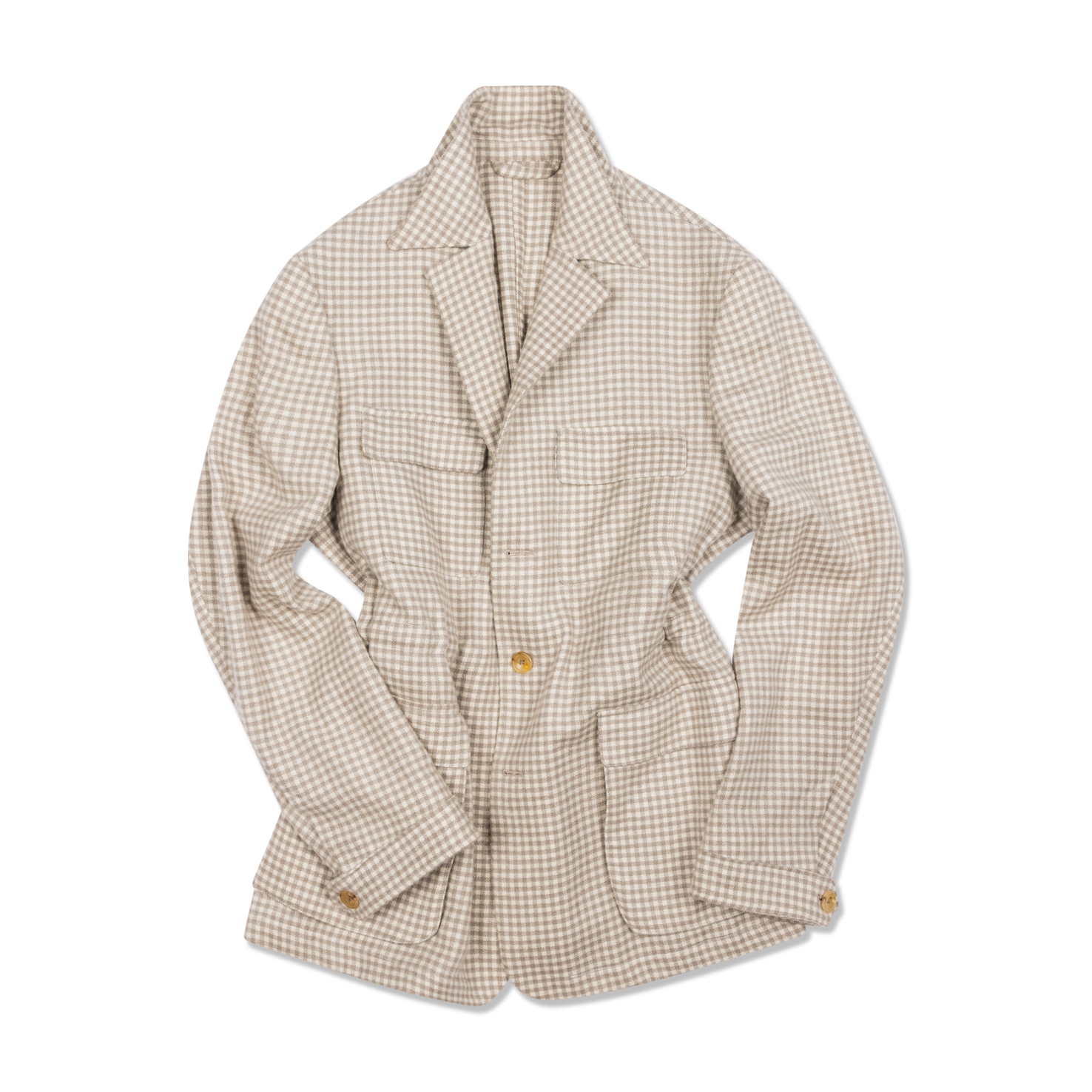 Safari Jacket in Cream Cashmere Check – Cad & The Dandy Savile Row