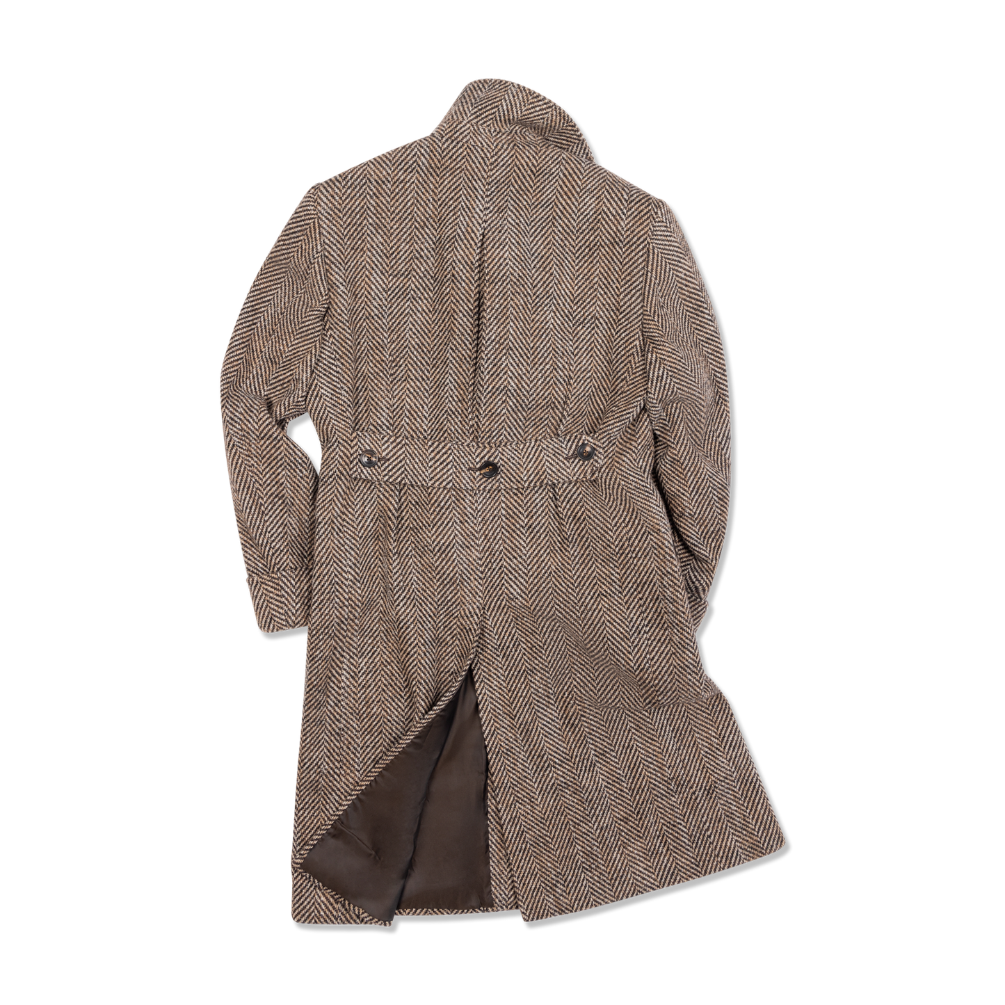 
                  
                    Greatcoat in Cream Herringbone
                  
                