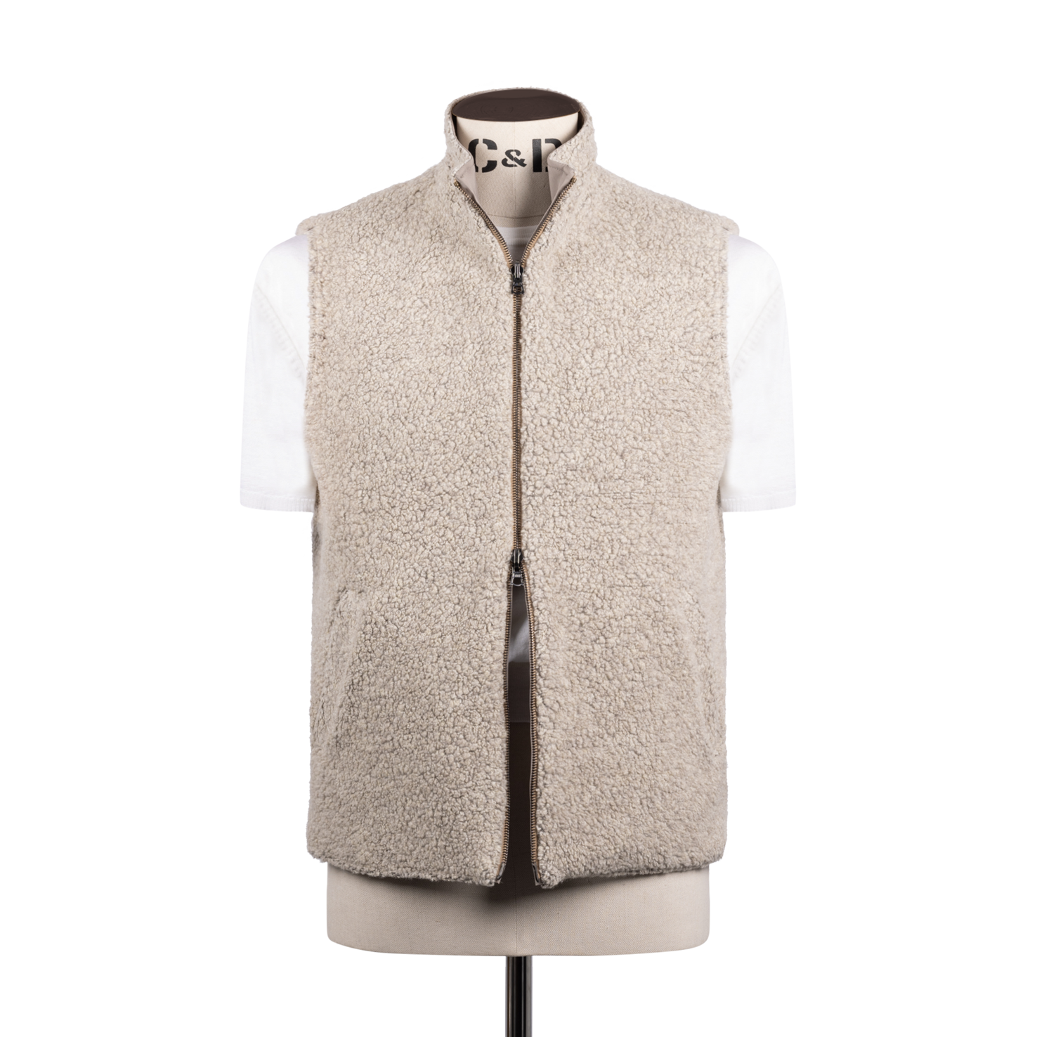 Technical Zip Gilet in Cream – Cad & The Dandy Savile Row