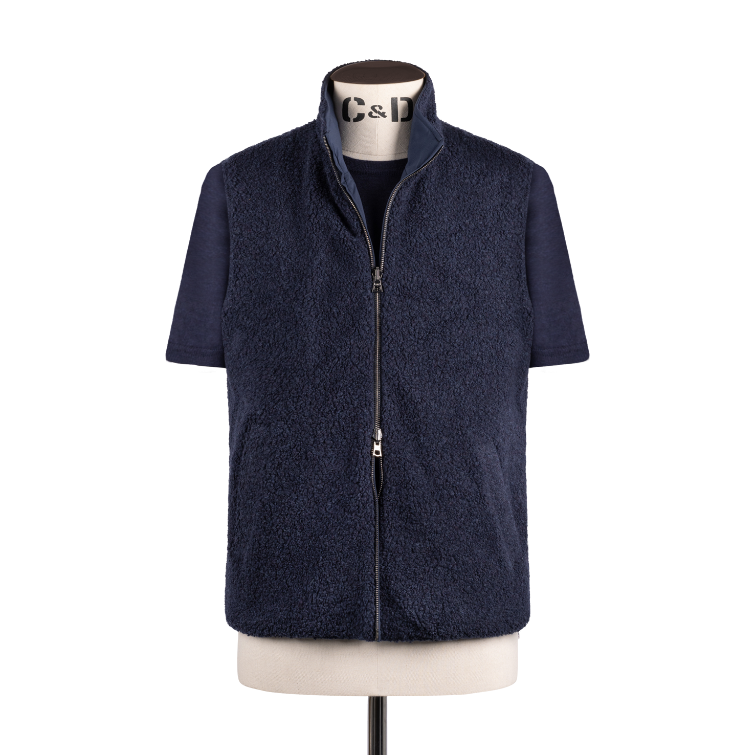 Technical Zip Gilet in Navy – Cad & The Dandy Savile Row