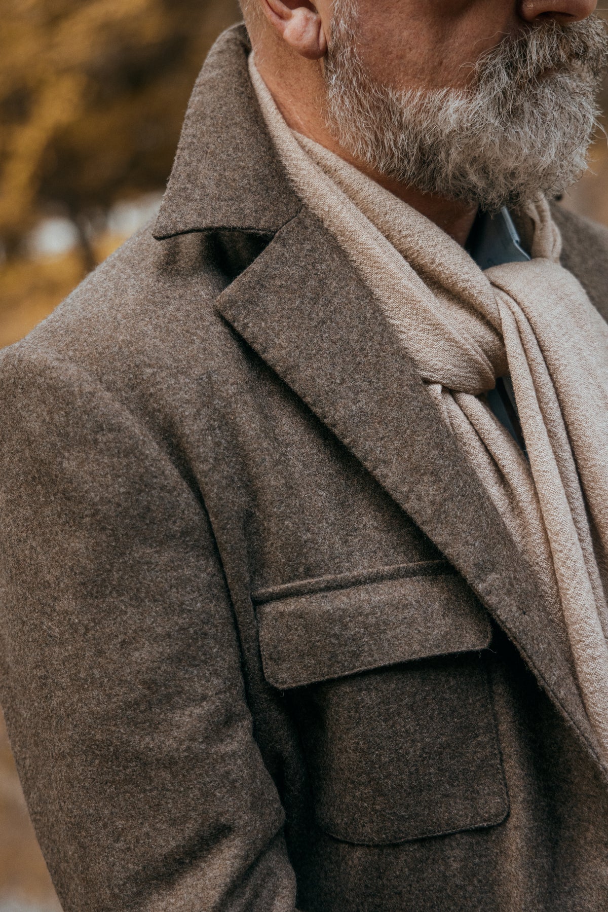 
                  
                    Safari Jacket in Oatmeal Wool
                  
                