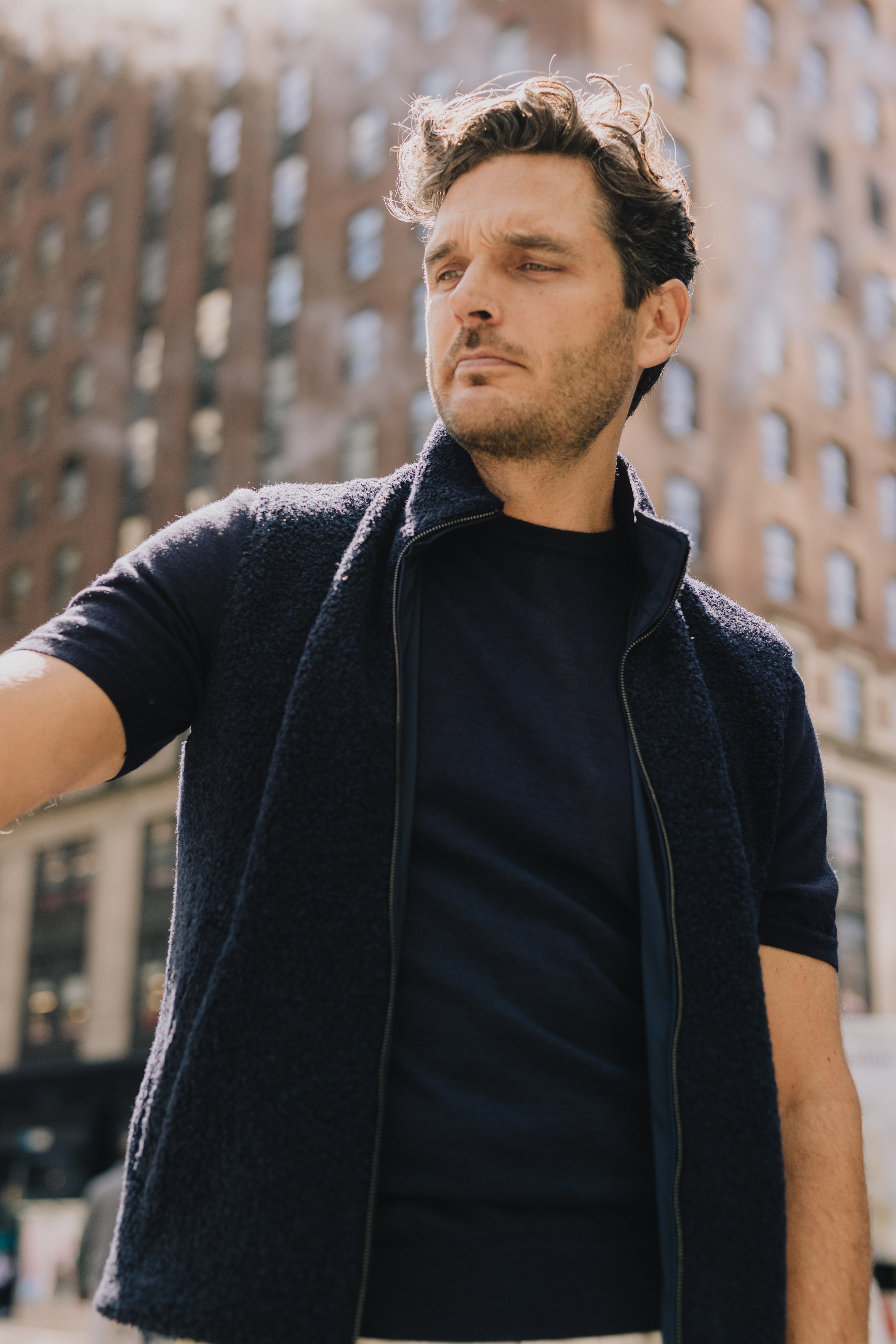 Technical Zip Gilet in Navy – Cad & The Dandy Savile Row