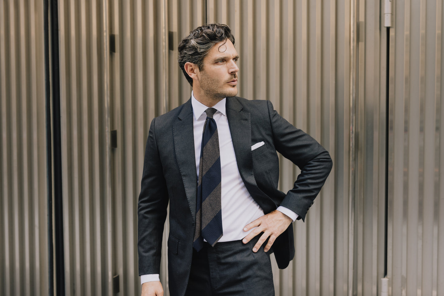 
                  
                    Classic Collar Shirt in White Poplin
                  
                