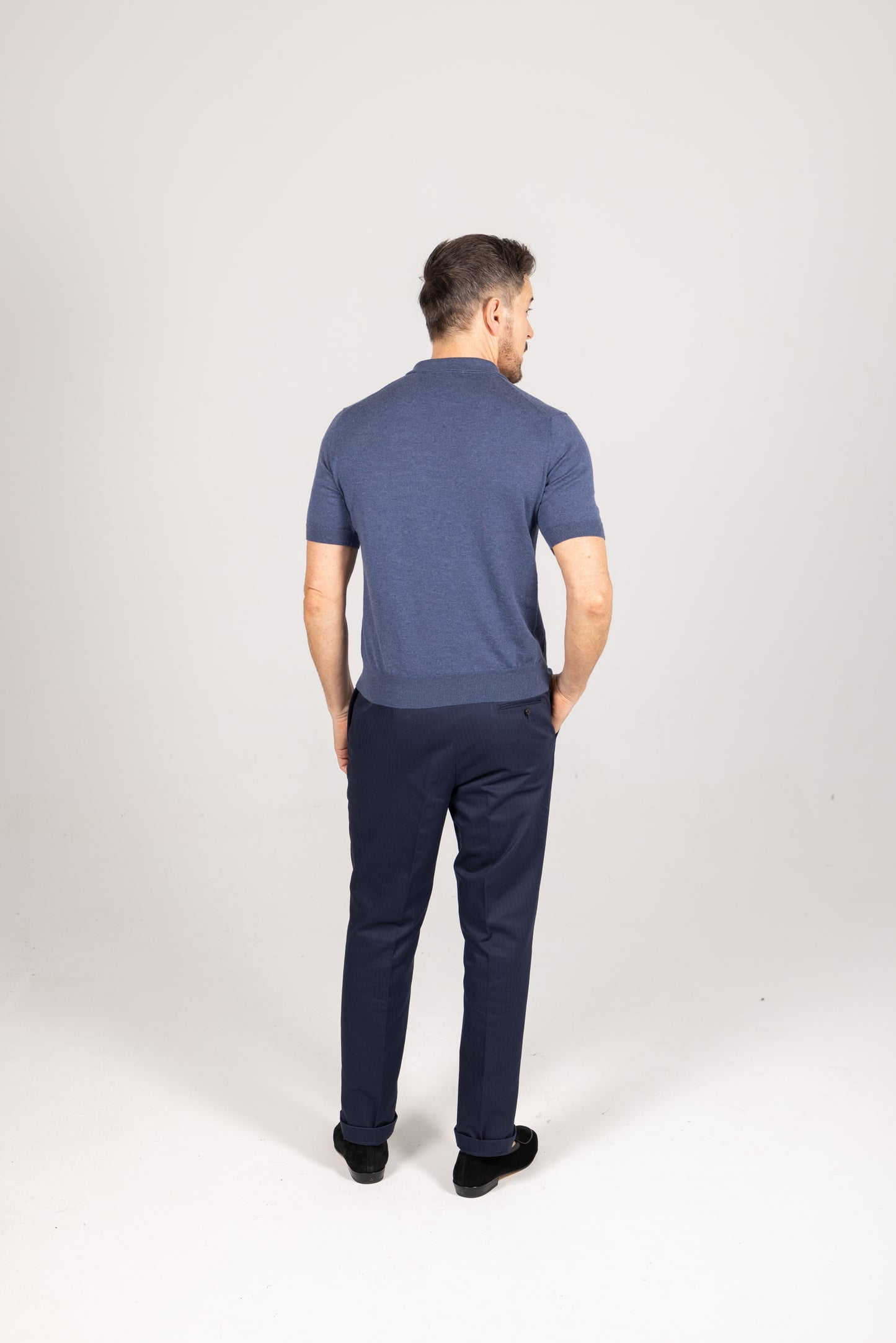 
                  
                    Everyday Chino in Navy Cotton
                  
                