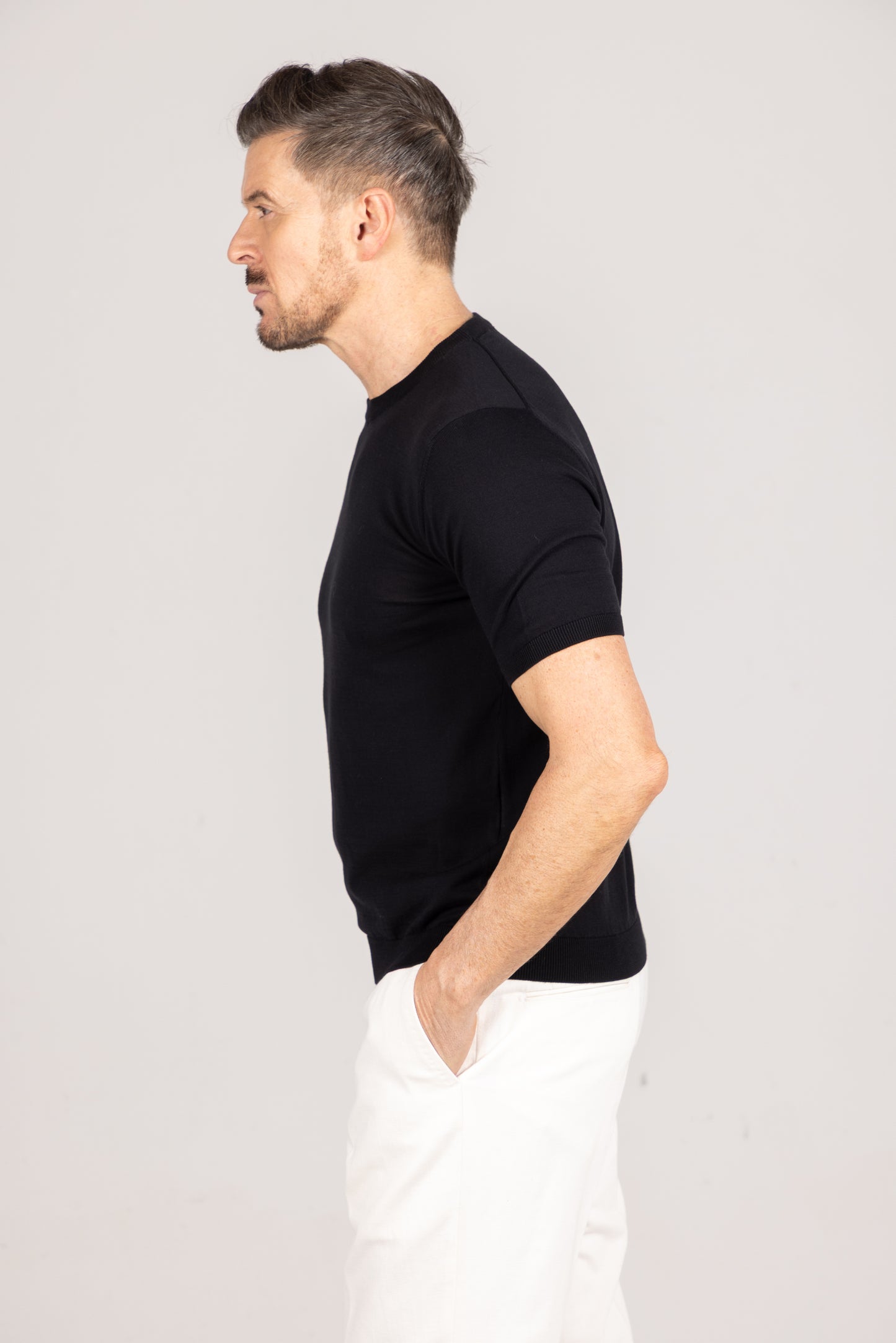 
                  
                    Ice Cotton T-Shirt in Black
                  
                
