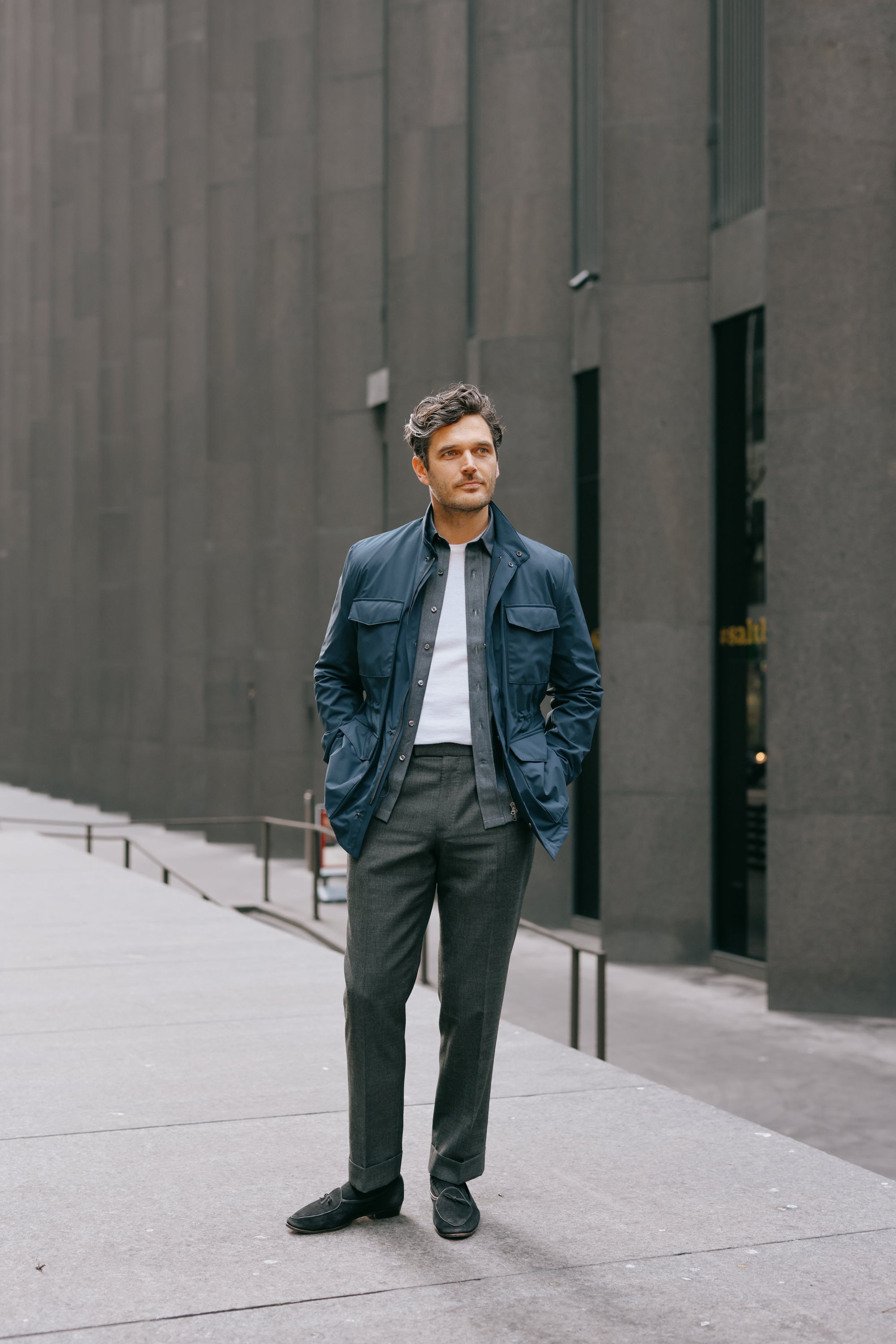 Pleat Front Trouser in Dark Grey High Twist Wool – Cad & The Dandy