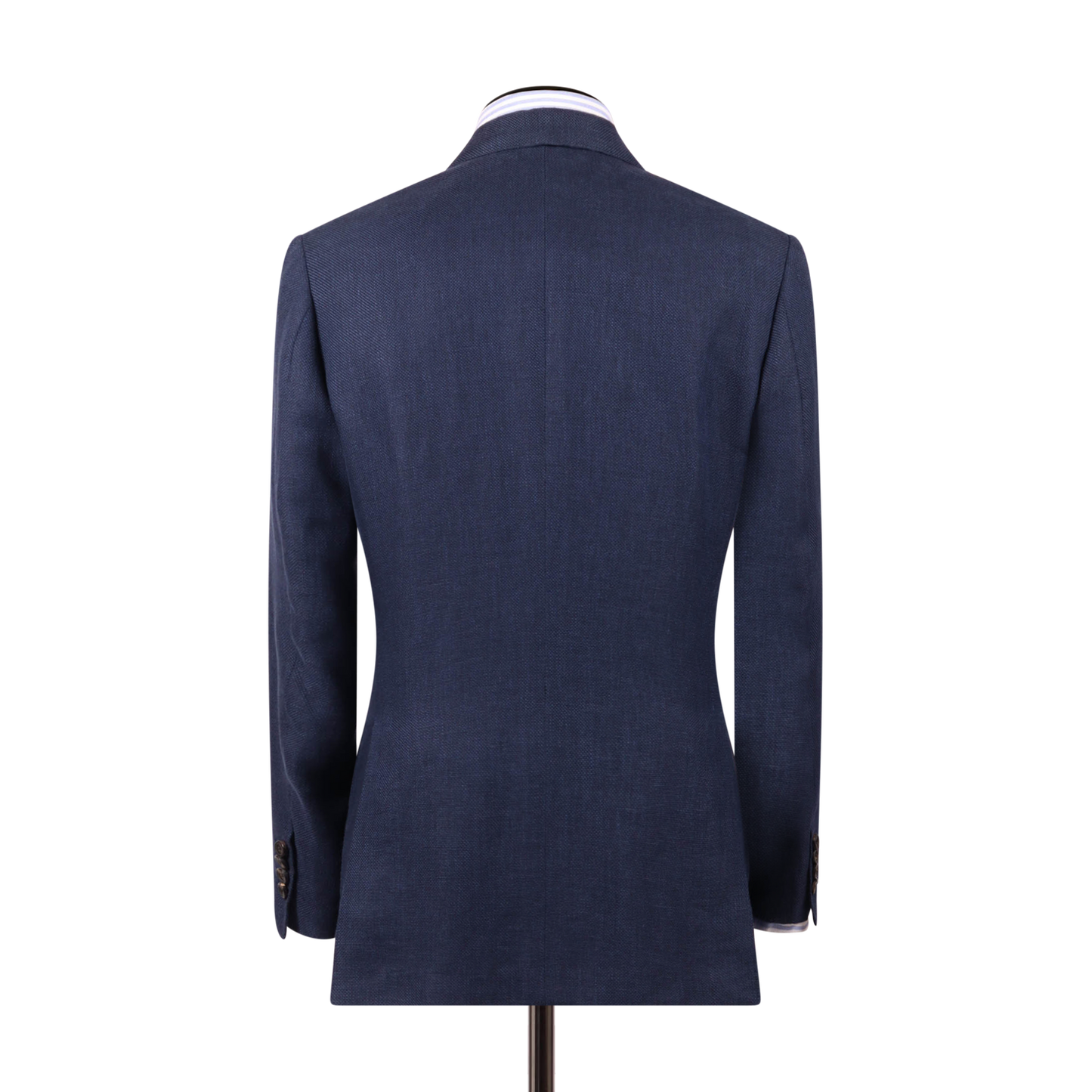 Double Breasted Peak Lapel Jacket in Navy Blue Hopsack – Cad & The Double Breasted Peak Lapel Jacket in Navy Blue Hopsack – Cad & The