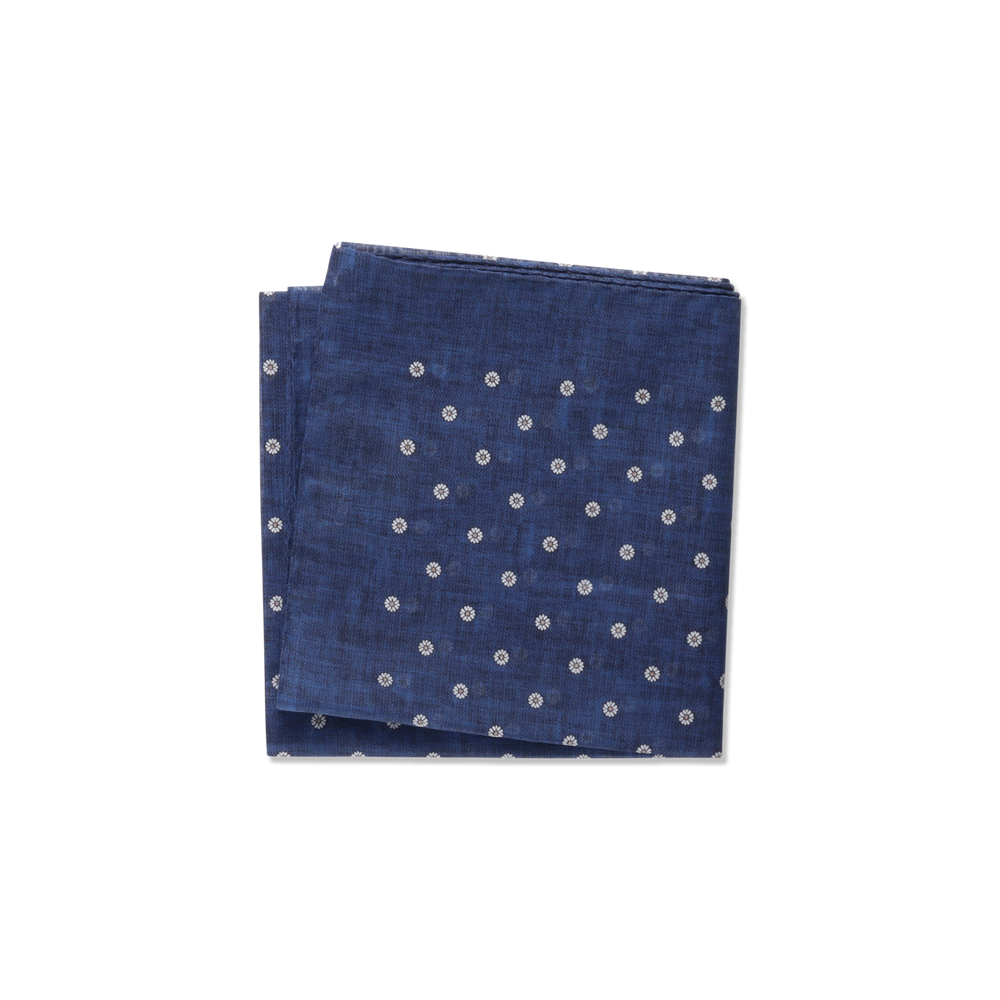 Cotton Bandanna in Marine Blue – Cad & The Dandy Savile Row