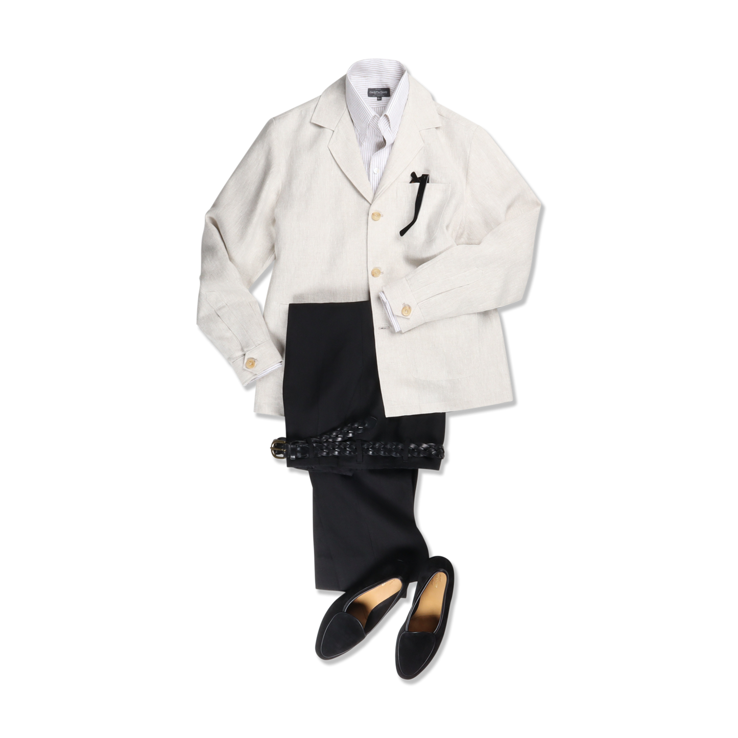 
                  
                    Hollywood Tops in Black Linen
                  
                