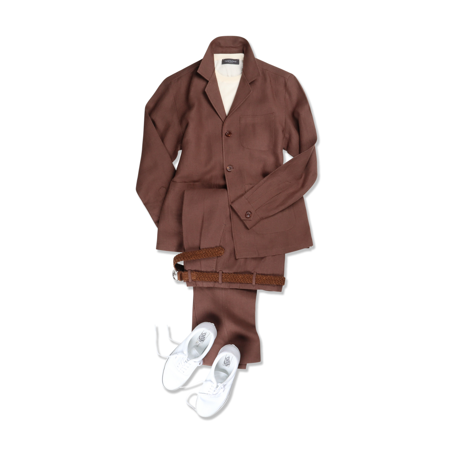 
                  
                    Painters Jacket in Chocolate Brown Linen
                  
                