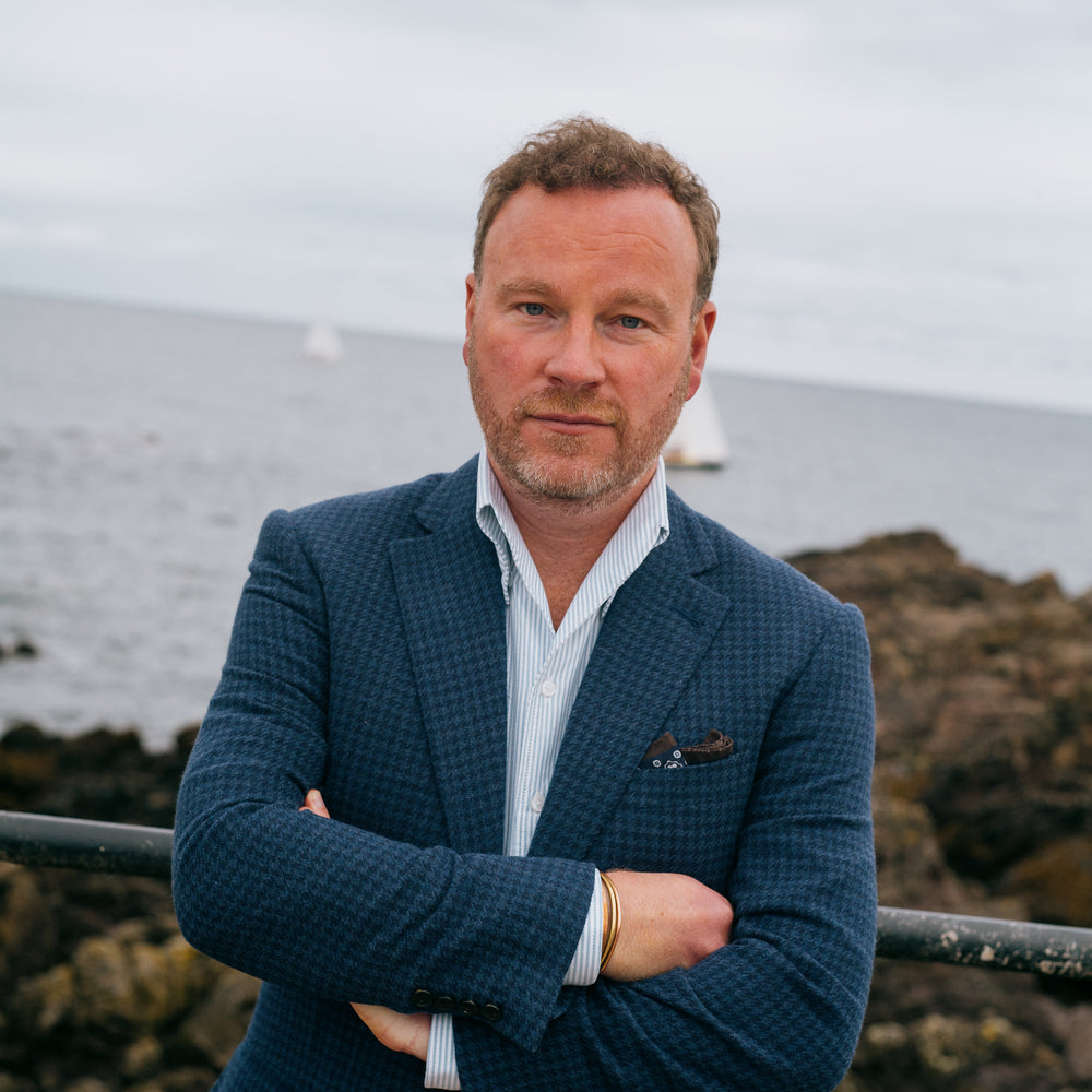 
                  
                    One Piece Collar Shirt in Blue Stripe Oxford
                  
                