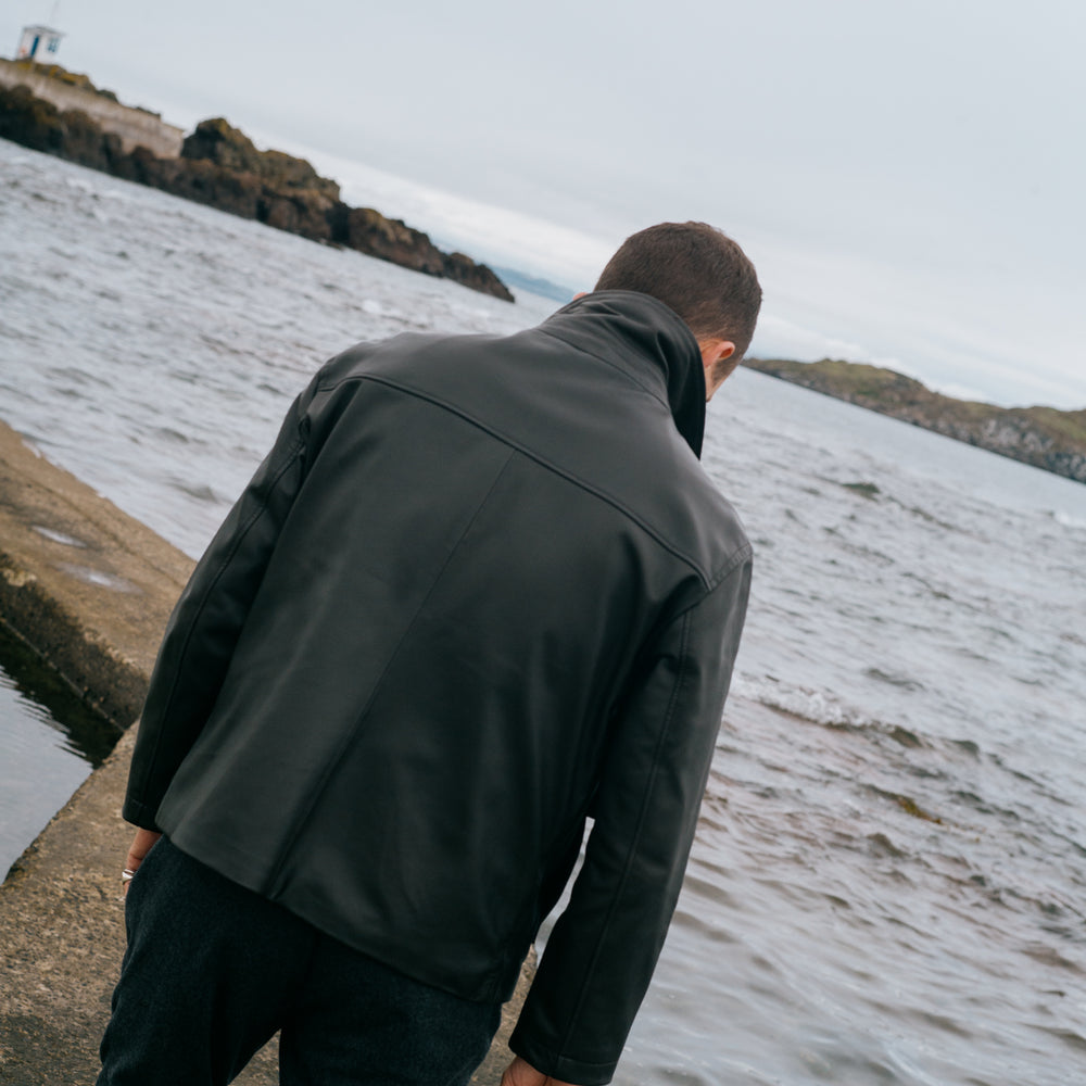 
                  
                    Flight Jacket in Chocolate Brown Napa Leather
                  
                