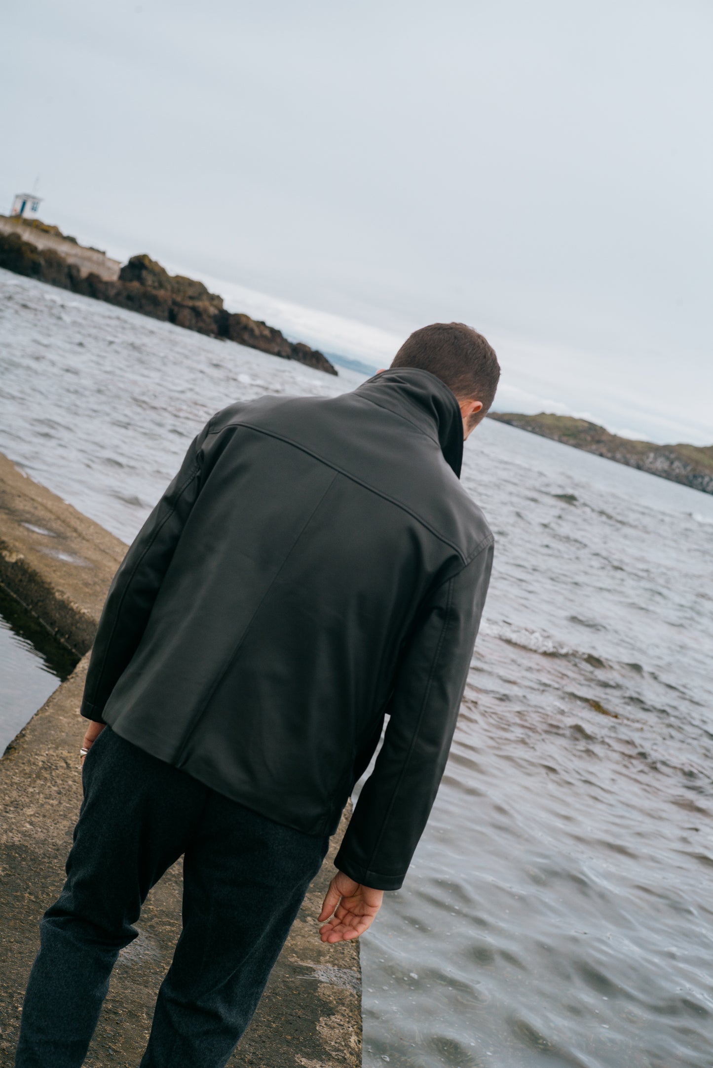 
                  
                    Flight Jacket in Chocolate Brown Napa Leather
                  
                