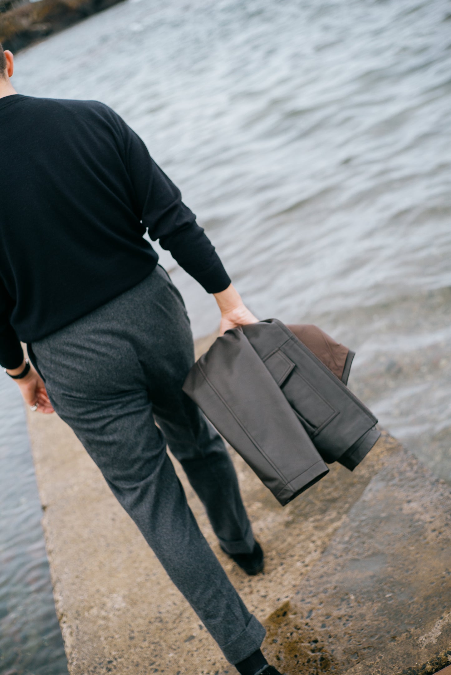 
                  
                    Flight Jacket in Chocolate Brown Napa Leather
                  
                