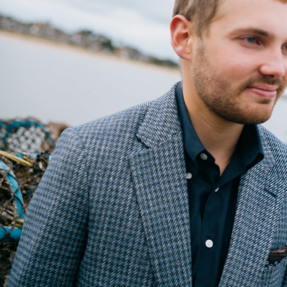 
                  
                    Button Down Shirt in Mid Blue Flannel
                  
                
