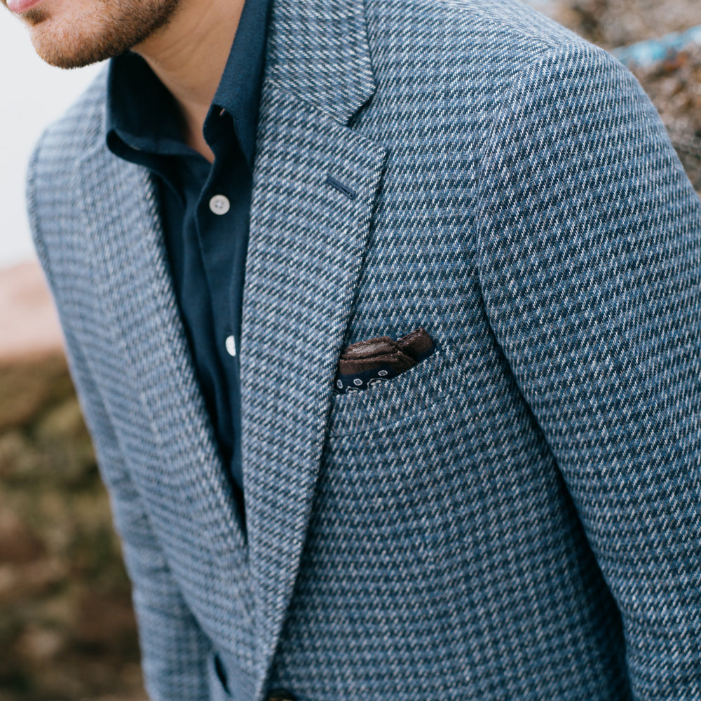 
                  
                    Button Down Shirt in Mid Blue Flannel
                  
                