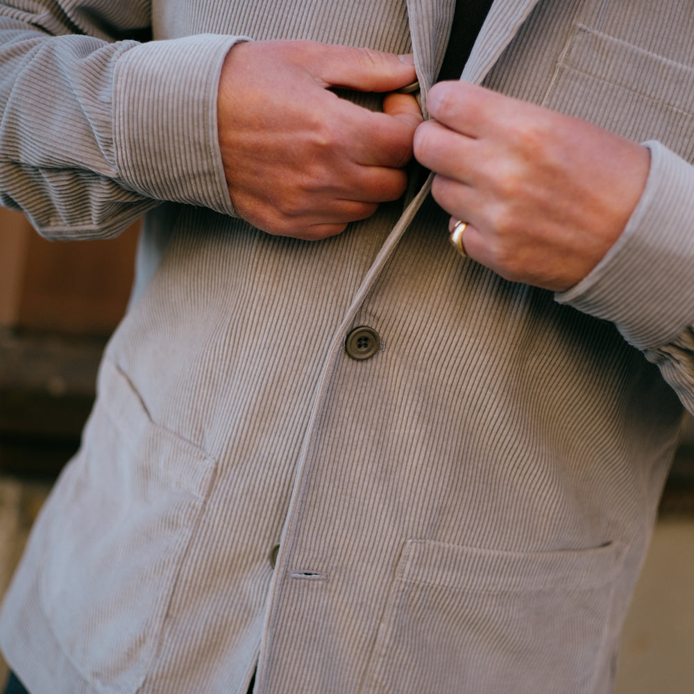 
                  
                    Painters Jacket in Putty Corduroy
                  
                